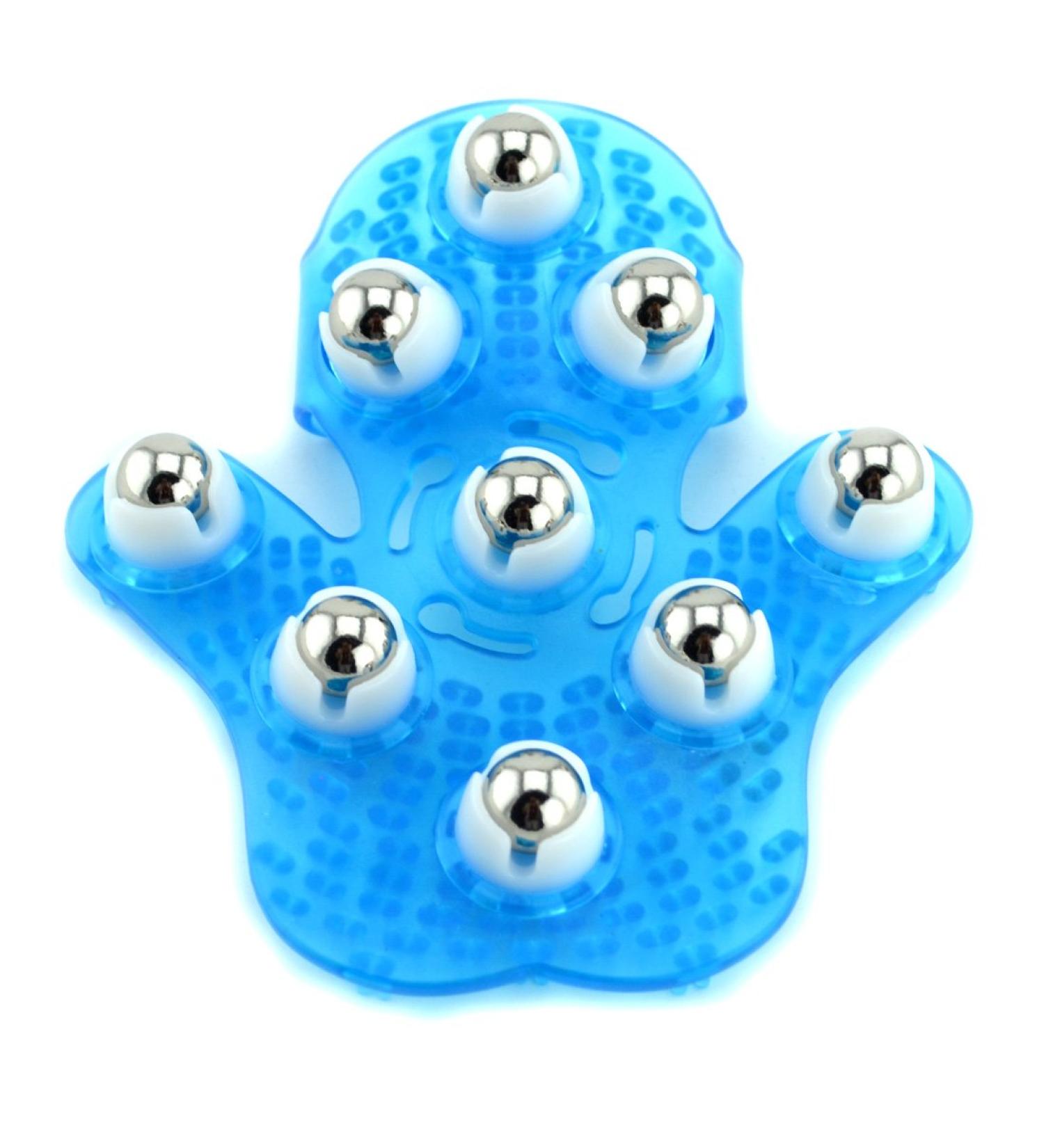 Buy SAMYO Palm-Shaped Massage Glove - 9 Metal Rollers for Ultimate Relaxation | International Shipping Available - Buy Online on GoSupps.com