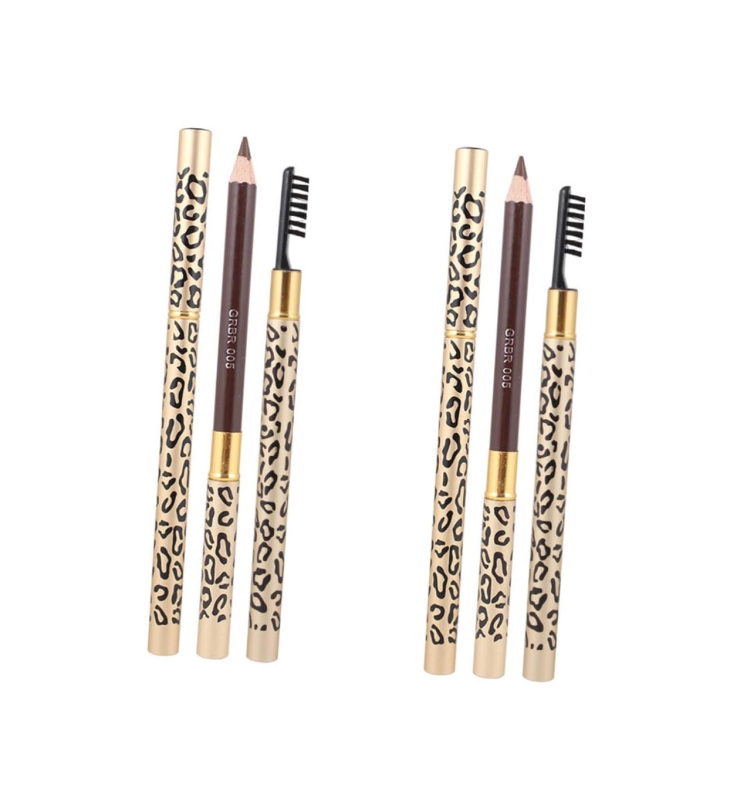 FRCOLOR 4 Pcs Waterproof Eye Liner Pencil Eyebrow Pencil Eyeliner Girl Double Head Makeup Pen - Buy Online on GoSupps.com