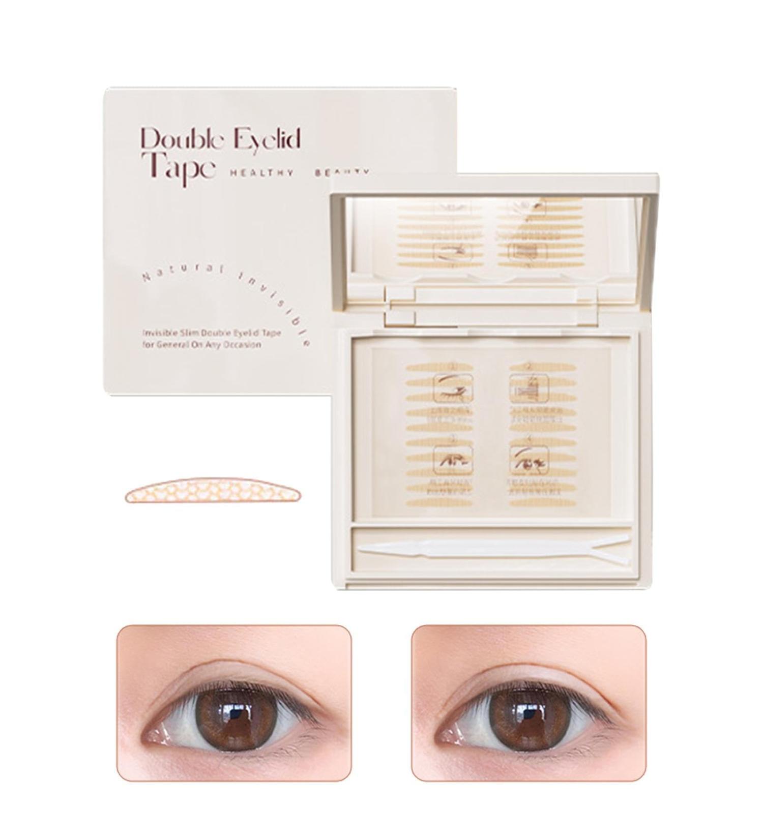 Glue- Invisible Double Eyelid Sticker | Sweatproof Invisible Eyelid Lift Strips | Waterproof Double Eyelid Tape With Glue- Invisible And Sweatproof Design For Sagging Drooping Littryee S Crescent (110 Stickers) - Buy Online on GoSupps.com