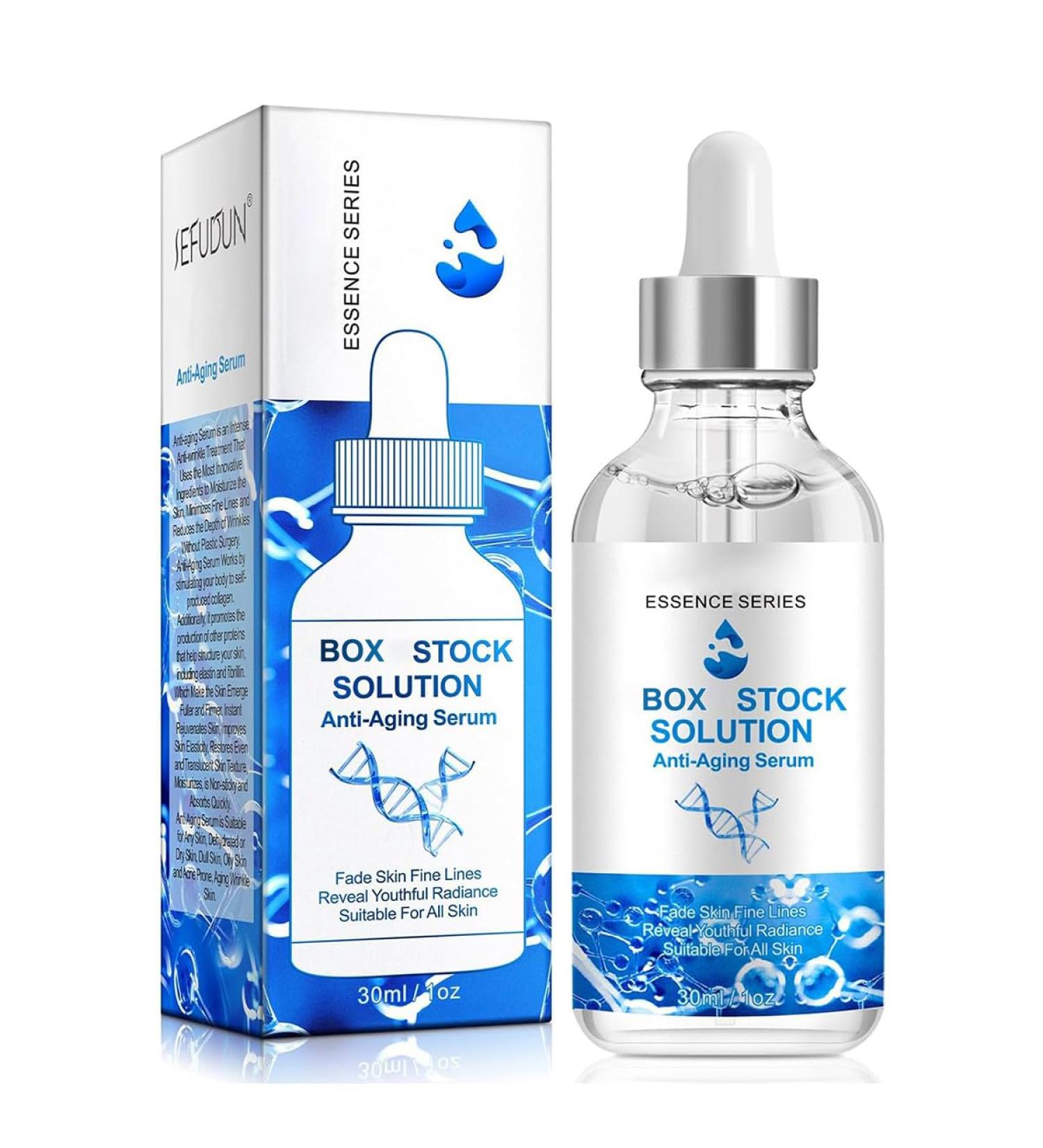 Box face serum Facial Serum 1 Fl Oz Anti Aging Serum For Face Instant Face Tightening Reduce Fine Lines Wrinkles Boost Skin Collagen Hydrate & Plump Skin (1 Box) 1 Fl Oz (Pack of 1) - Buy Online on GoSupps.com
