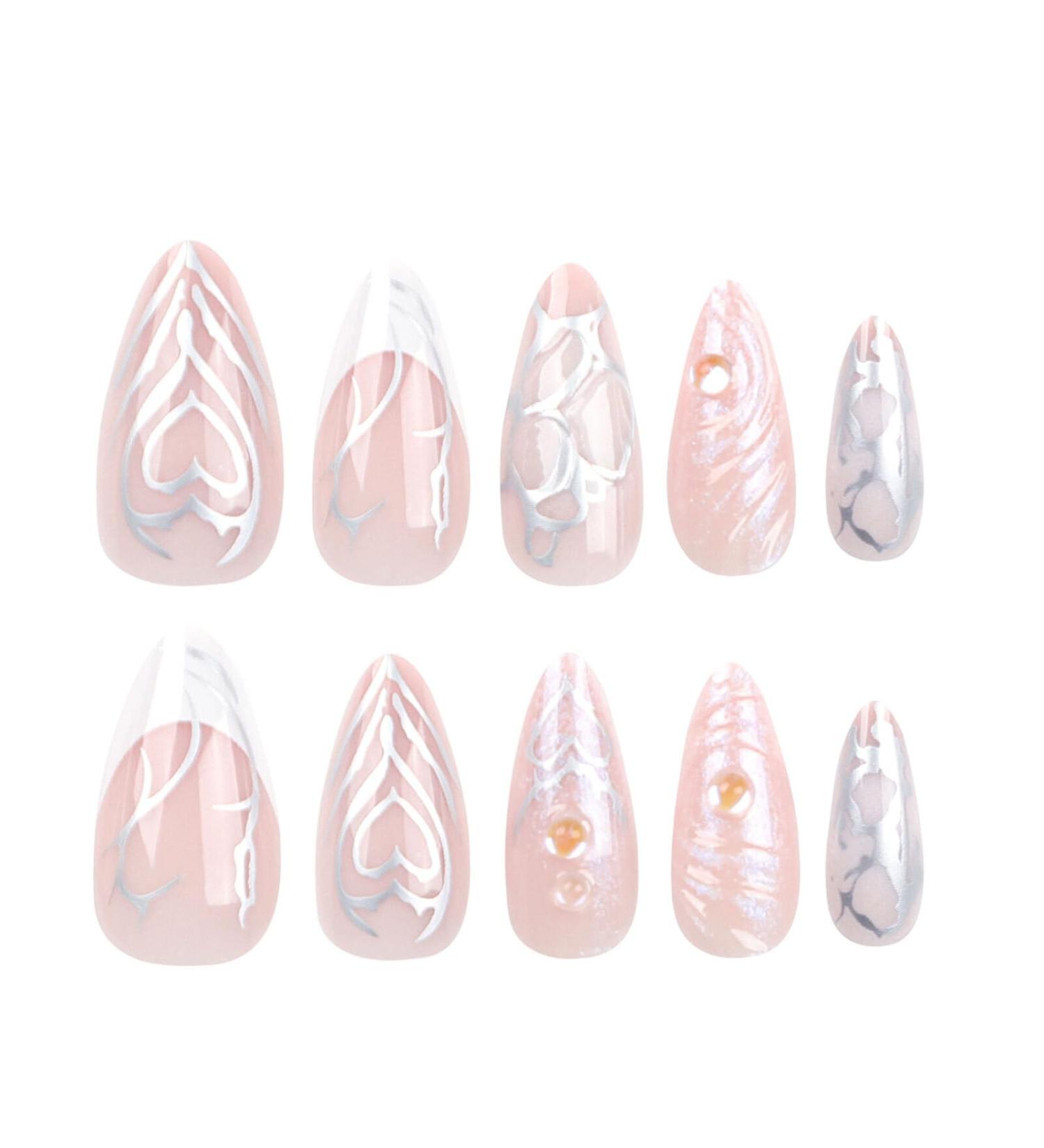 AUklOPVZZ Nails Manicure Set Easy To Install And Disassemble ABS Press On Nails False Nails Durable And Long-lasting JP2786 - Buy Online on GoSupps.com