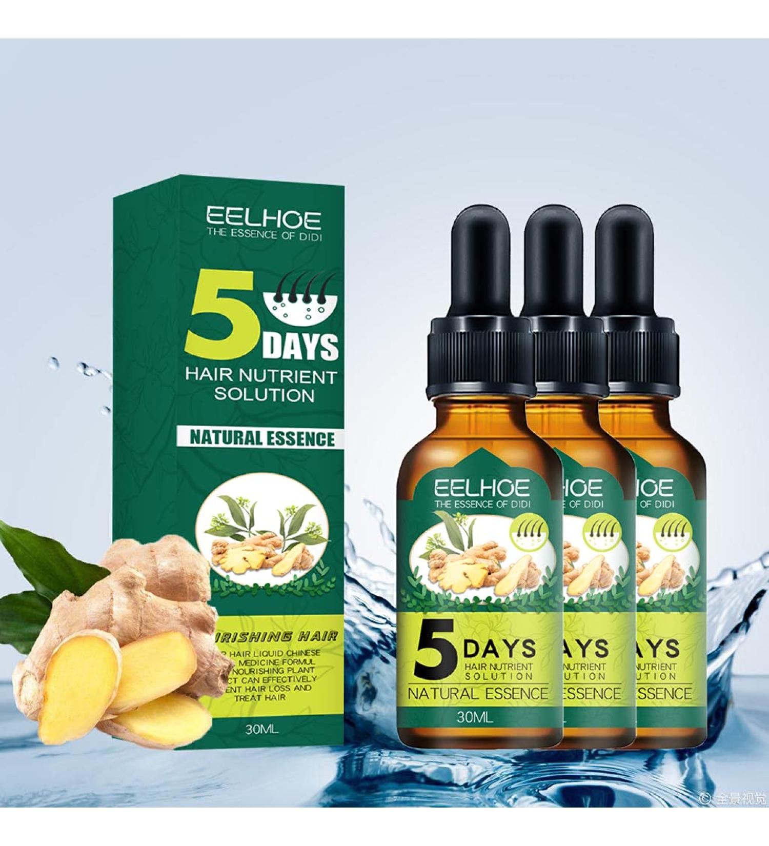 Ginger Anti Hair Loss Serum for Hair Regrowth - Men & Women - 3pcs 1 Fl Oz - Buy Online on GoSupps.com