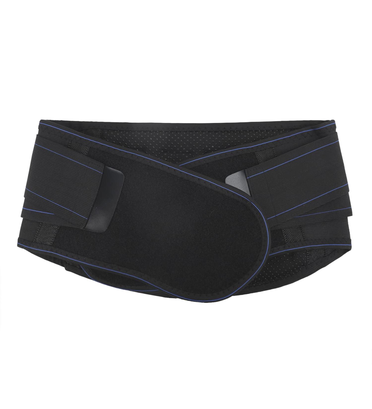 IPENNY Self Heating Waist Back Support Belt - Adjustable Lumbar Brace with Detachable Magnet Steel Plate for Pain Relief (X-Large Black - Buy Online on GoSupps.com