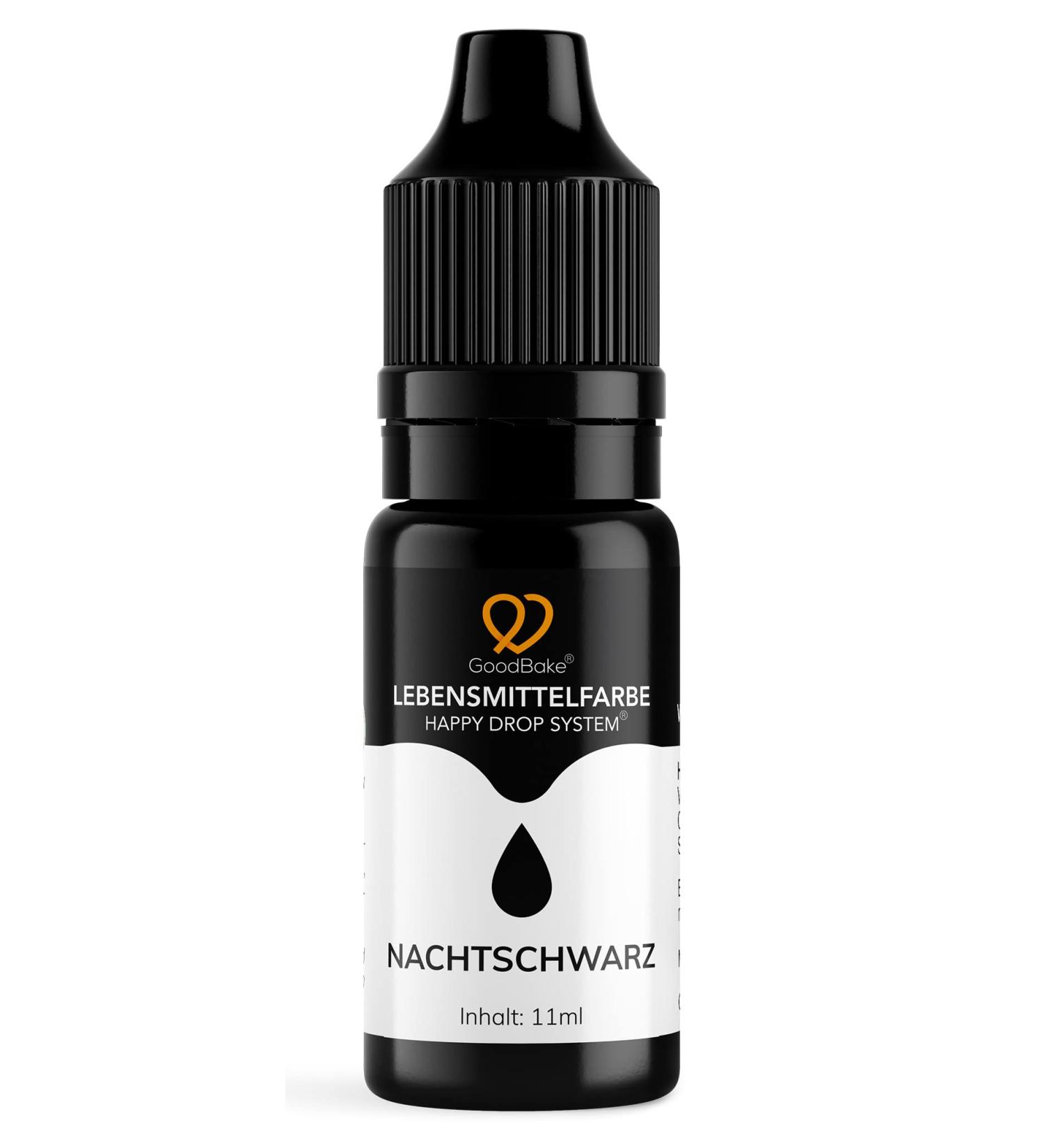 Goodbake Black Food Coloring (11 ml) - Intensive Highly Concentrated Vegan Color for Cakes Fondant Buttercream & More - International Shipping Available - Buy Online on GoSupps.com