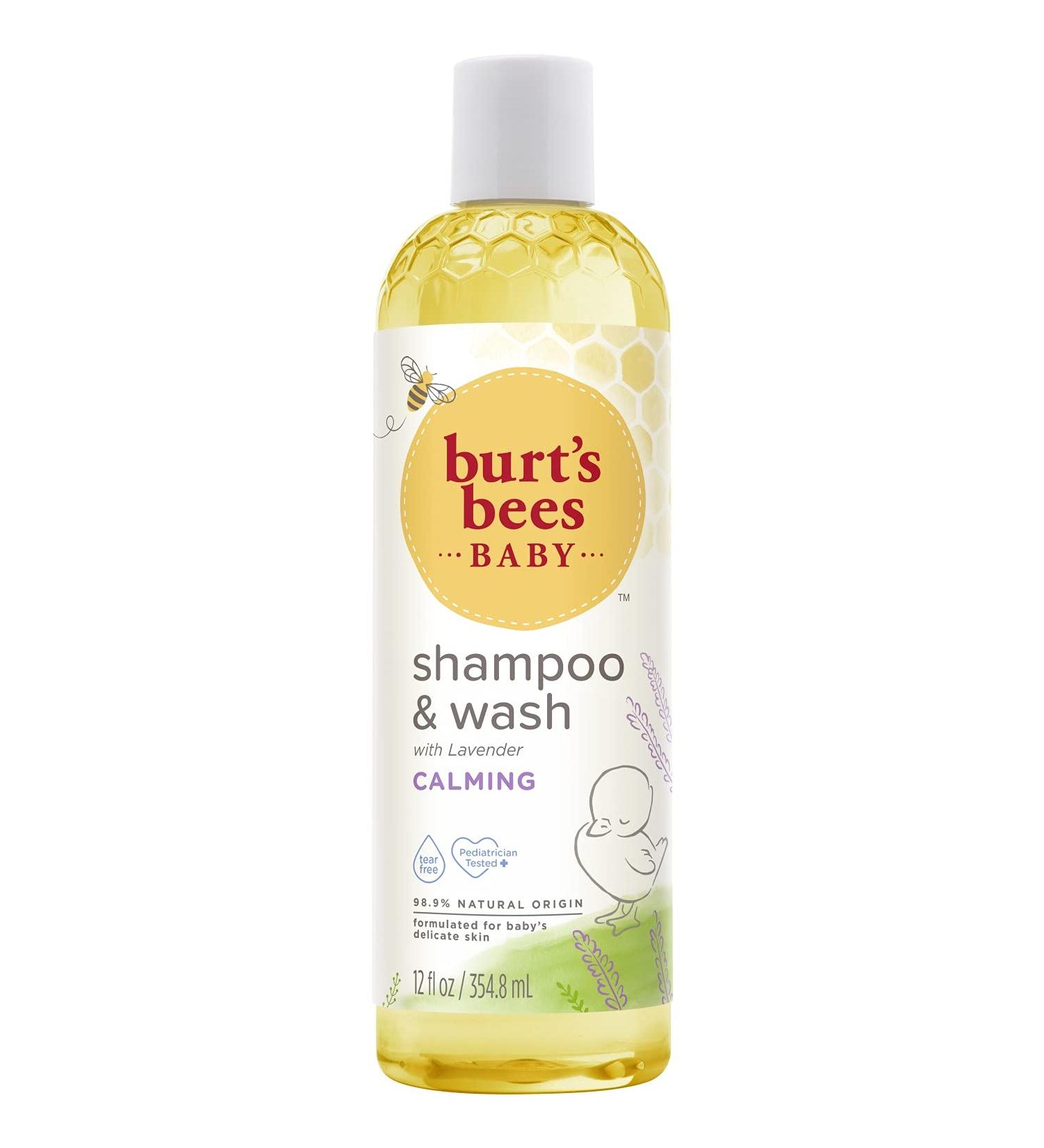 Burt's Bees Baby Shampoo & Wash Calming - 12 fl oz (354.8 ml) | Gentle, Natural Baby Care - Buy Online on GoSupps.com