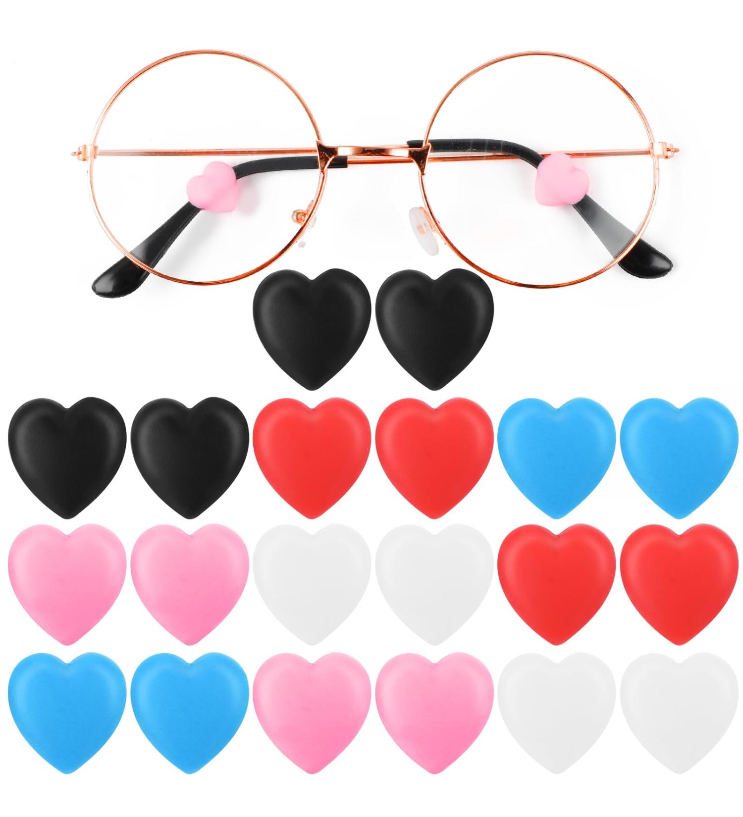 10 Pairs of Colorful Silicone Anti-Slip Glasses Holders - Soft Brick Covers for Kids & Adults - Perfect for Myopic Grooves Sunglasses & Reading Glasses - Buy Online on GoSupps.com
