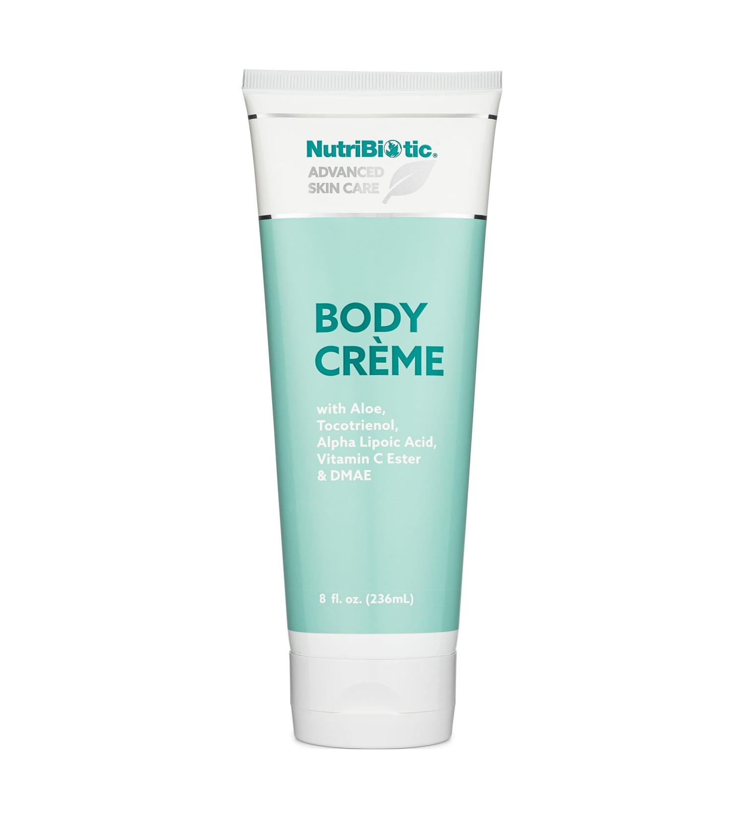 NutriBiotic Body Cr me 8 Fl Oz | Nourishing Skin Cream with GSE Aloe Vitamin C and More | Vegetarian & Paraben-Free - Buy Online on GoSupps.com
