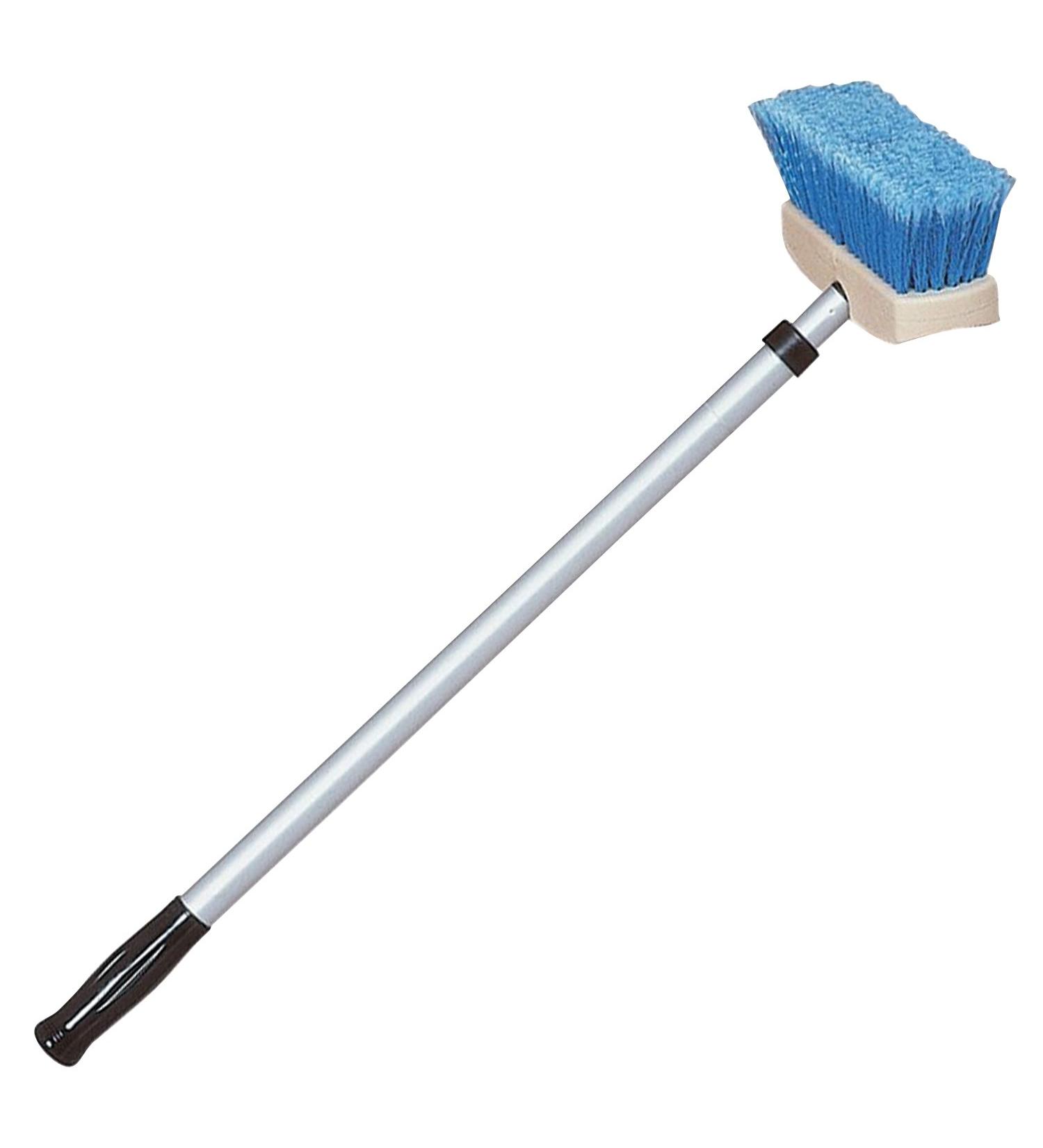 STAR BRITE Marine Deck Brush w/Telescoping Aluminum Handle 2'-4' Blue - 040097 - Buy Online on GoSupps.com