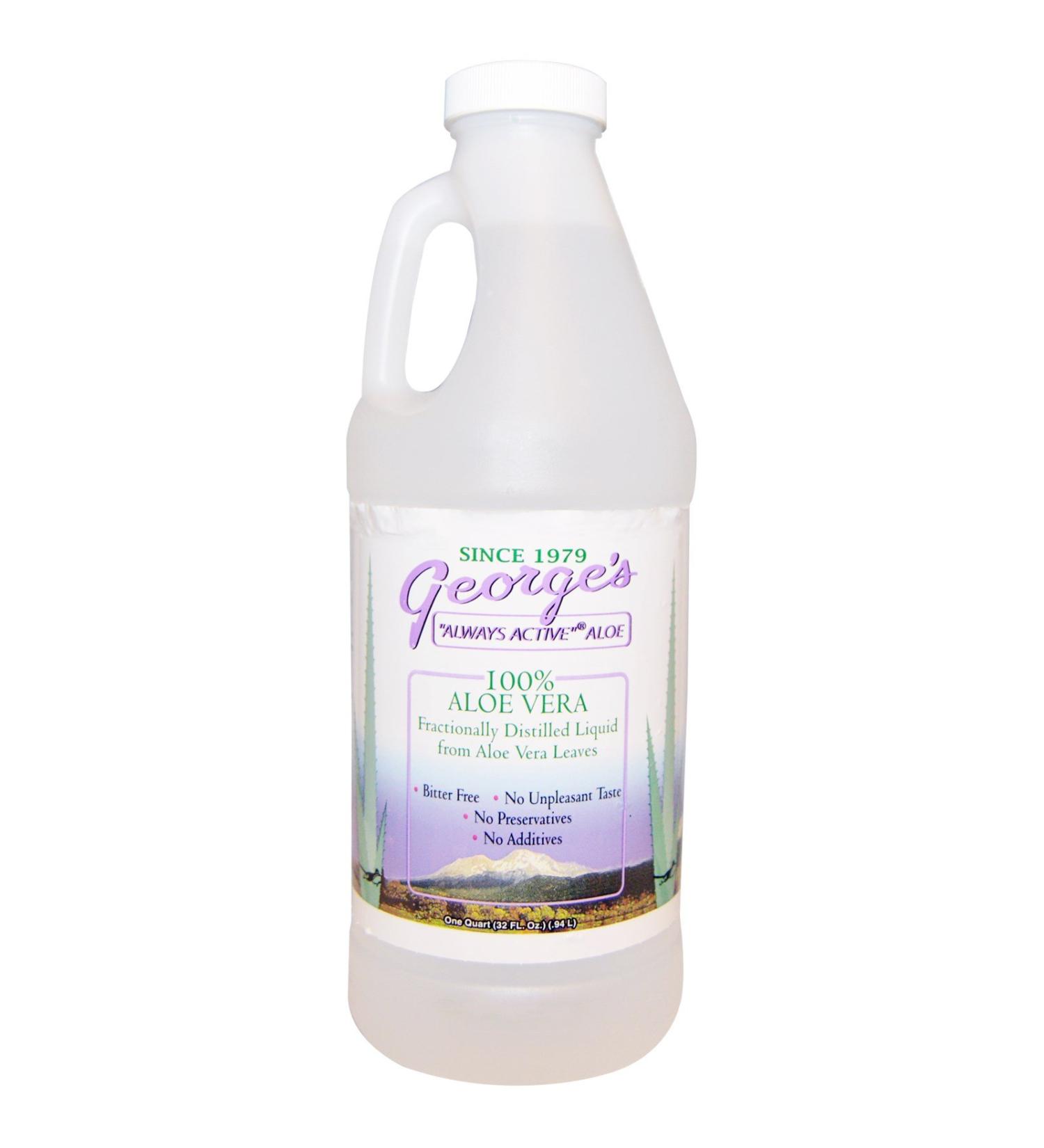 George's Aloe Vera, 100% Aloe Vera Liquid, 32 fl oz (.94 l)