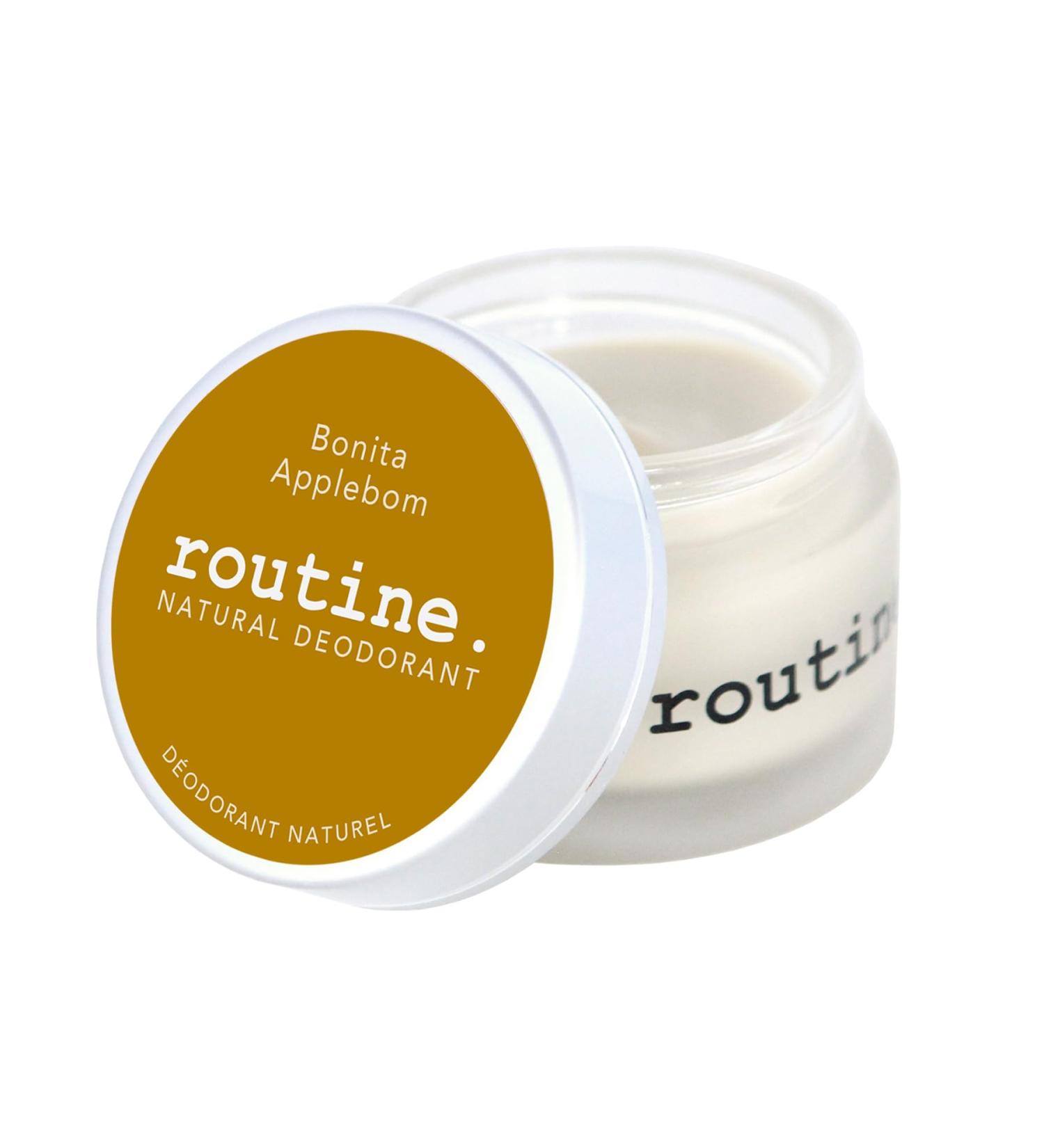 Routine Natural Deodorant Bonita Applebom Deo Jar | 2 Fluid Oz. Natural Deodorant | Aluminum Free Natural Deodorant For Women & Men (Cream Jar Formula) - Buy Online on GoSupps.com