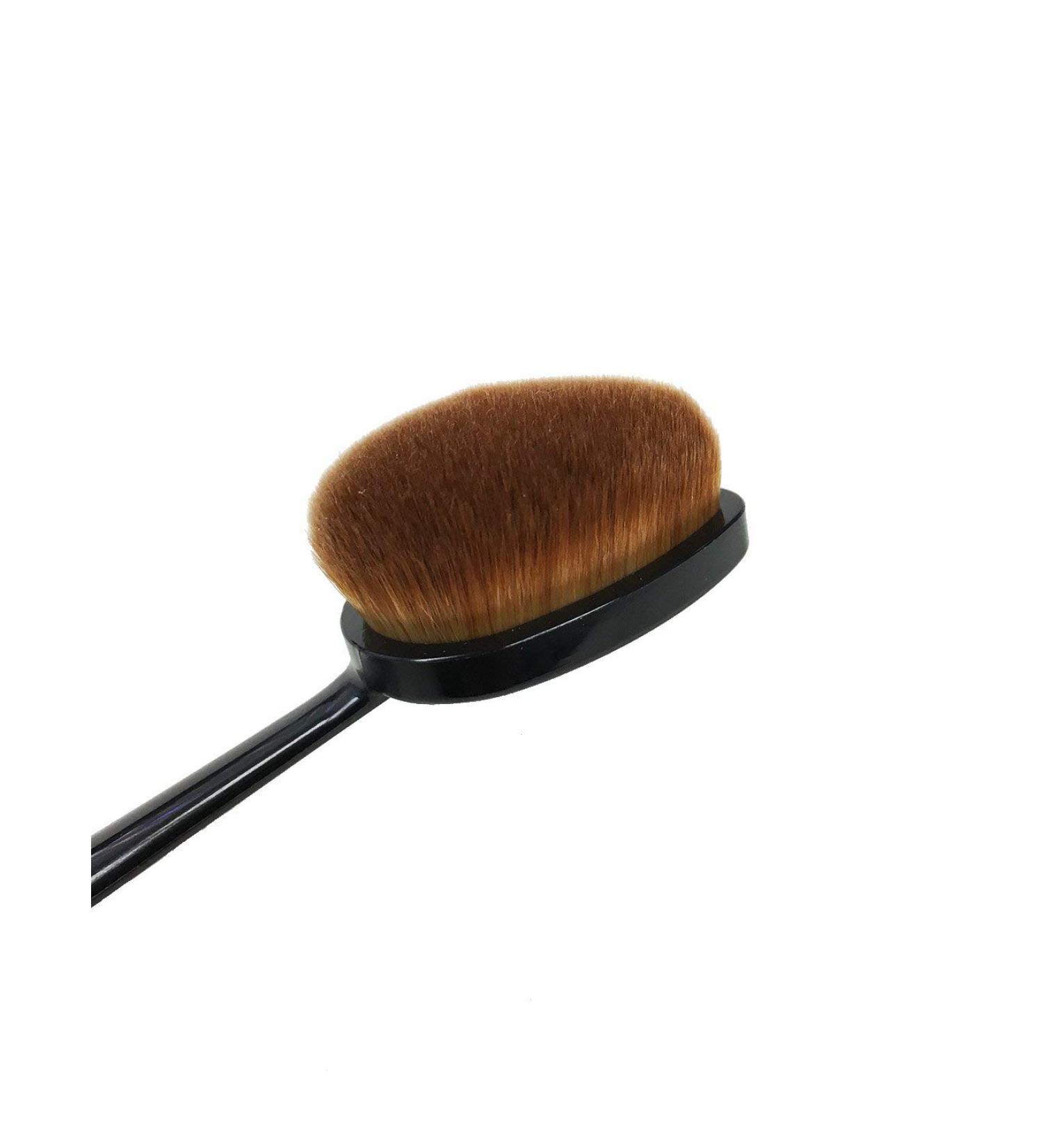 Buy Vegan & Cruelty-Free Oval Make Up Contour Brush - Black (SB 21) | Best International Shipping - Buy Online on GoSupps.com