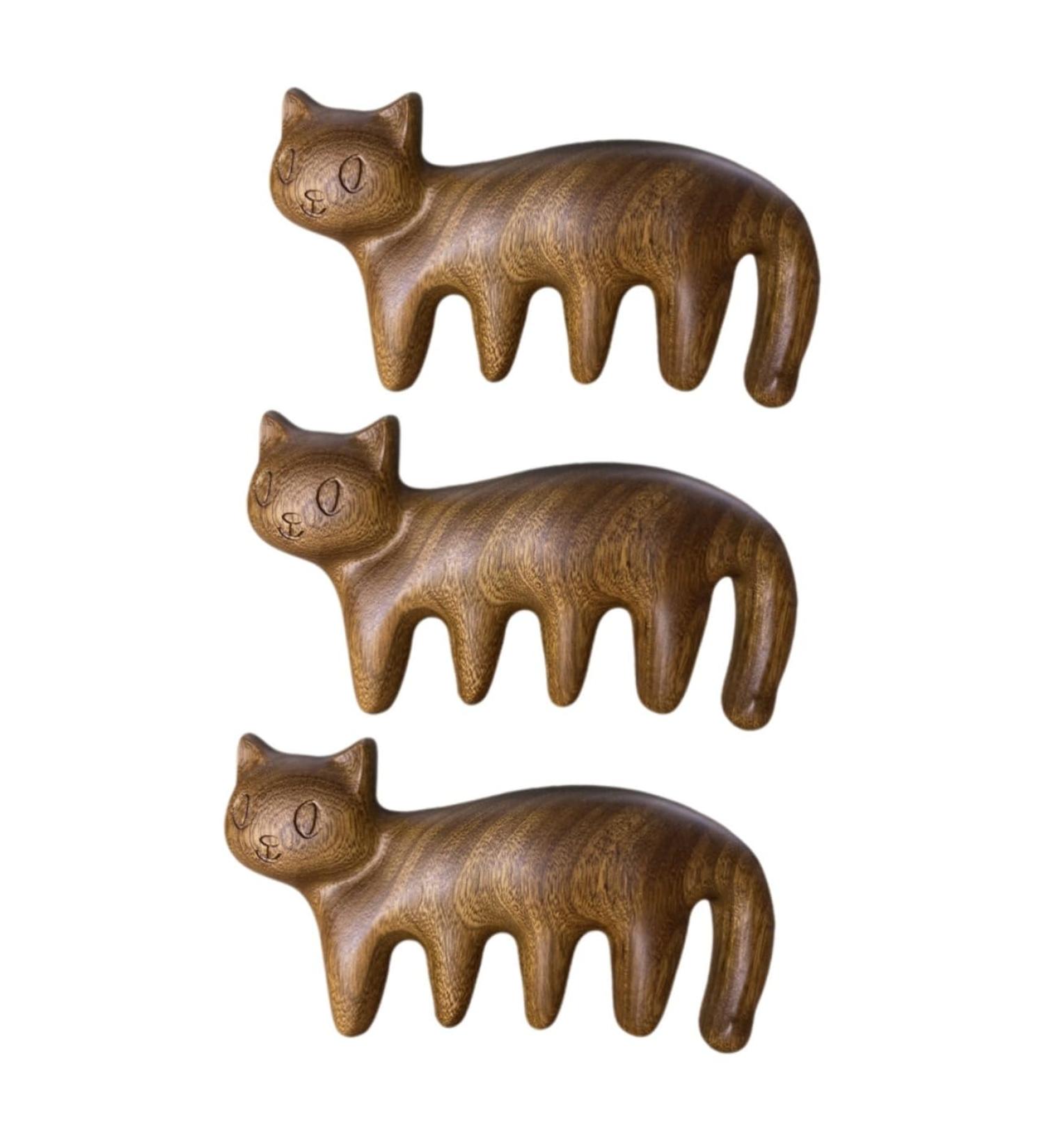 Frcolor 3ST Anti-Static Kitten Massage Comb - Scalp and Body Massage Device for Relaxation and Wellness - Buy Online on GoSupps.com