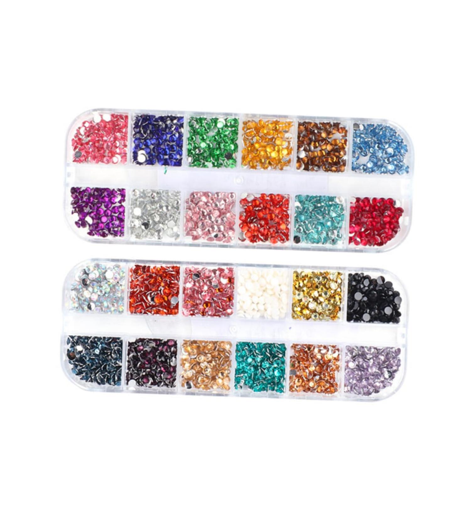 Ipetboom Ipetboom 2 Dozen Nail Art Decorations Handmade 3D Nail Studs Colorful Manicure Jewelry - Buy Online on GoSupps.com