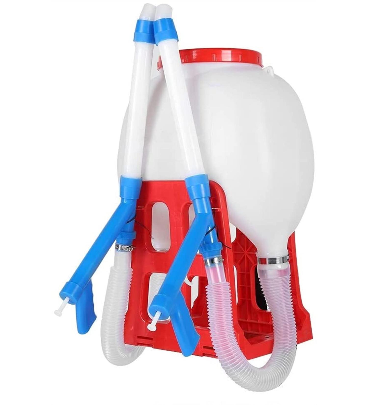 Fertilizer Spreader-20L Large Capacity Manual Seed Spreader Backpack Fertilizer Spreader Garden Seeding Tool - Buy Online on GoSupps.com