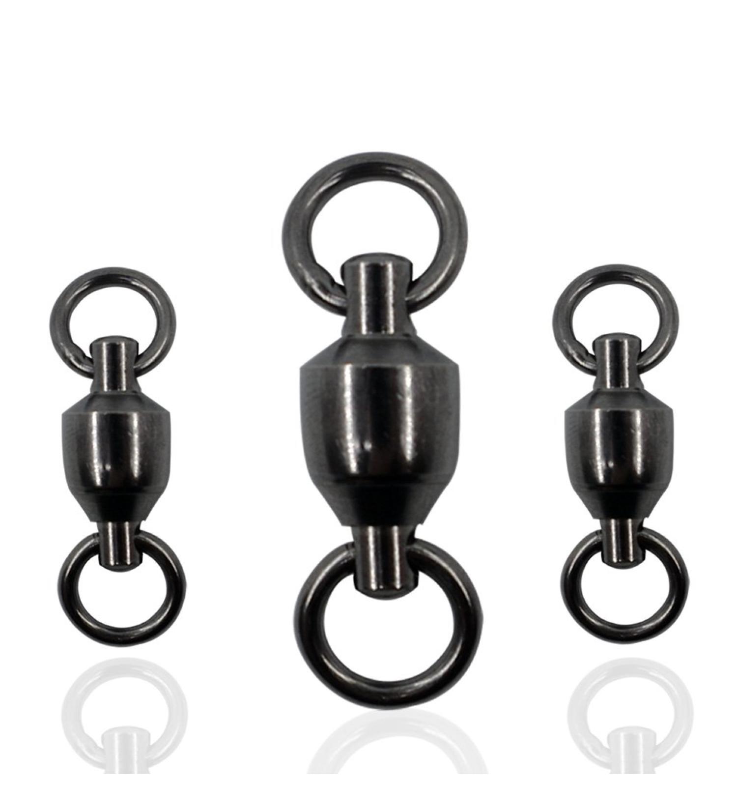 Ball Bearing Swivels Fishing  25pcs Barrel Swivels Fishing Tackle Stainless Steel Welding Rings High Strength Saltwater Fishing Swivels Connectors Size 0 (35lb) 25 Pcs - Buy Online on GoSupps.com