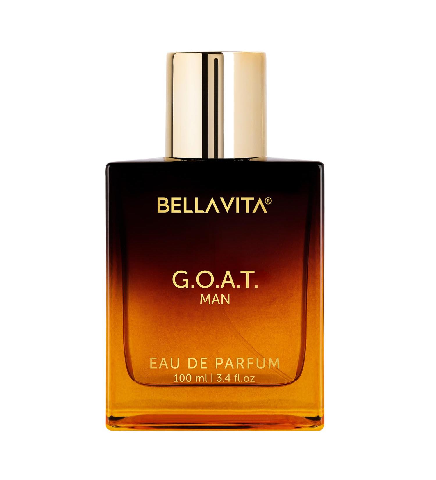 Bell'a Vita Luxury G.O.A.T Man Eau De Parfum Perfume with Bergamot Patchouli & Vetiver|Premium Long Lasting Spicy & Woody Fragrance for Men 100 ML. - Buy Online on GoSupps.com