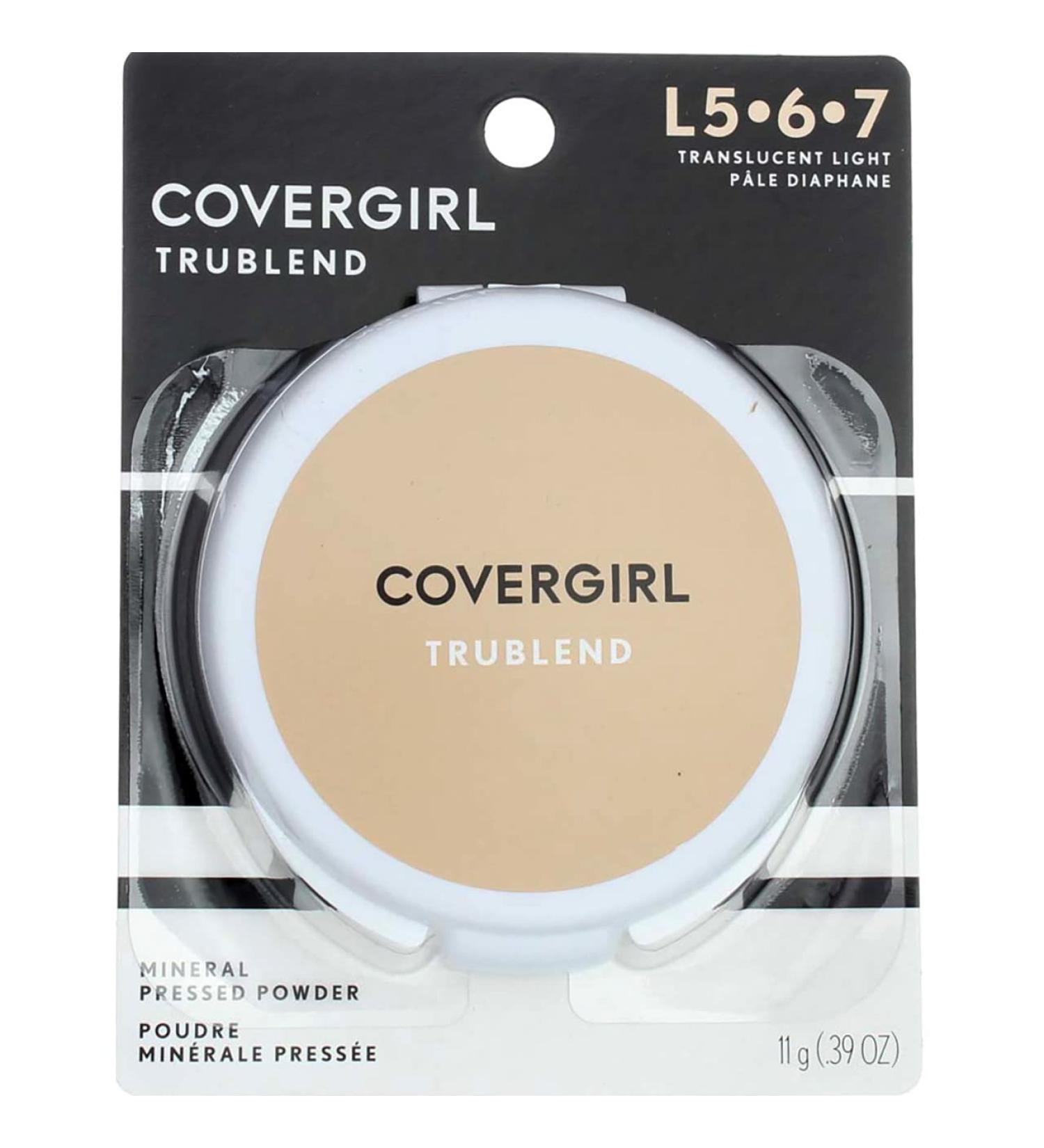 COVERGIRL truBlend Pressed Powder Translucent Light 0.39 Ounce - White (Pack of 1) - Buy Online on GoSupps.com