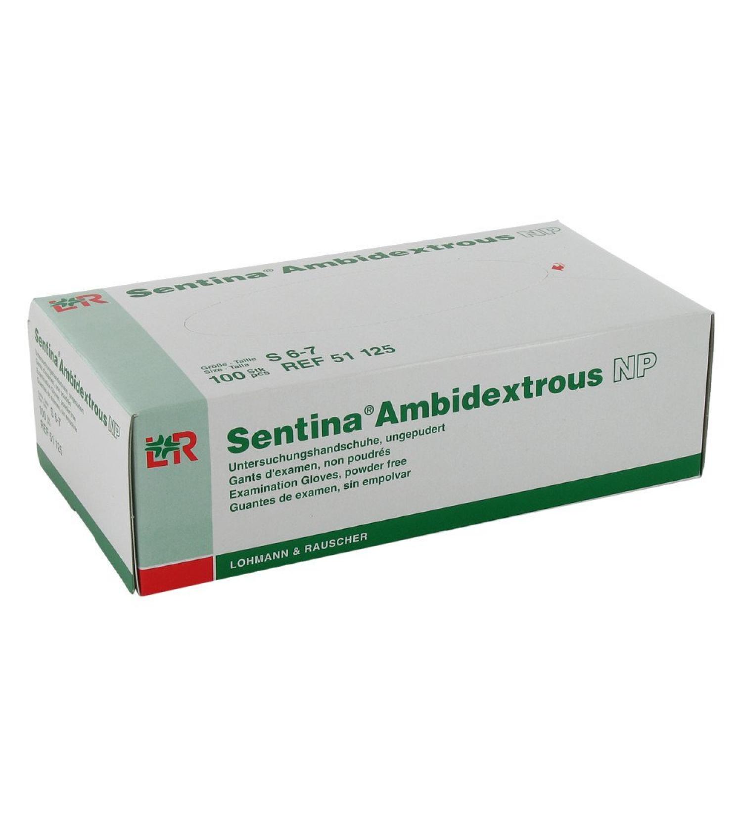 Sentina ambid extrous unters. hands. non powdered S Pack of 100