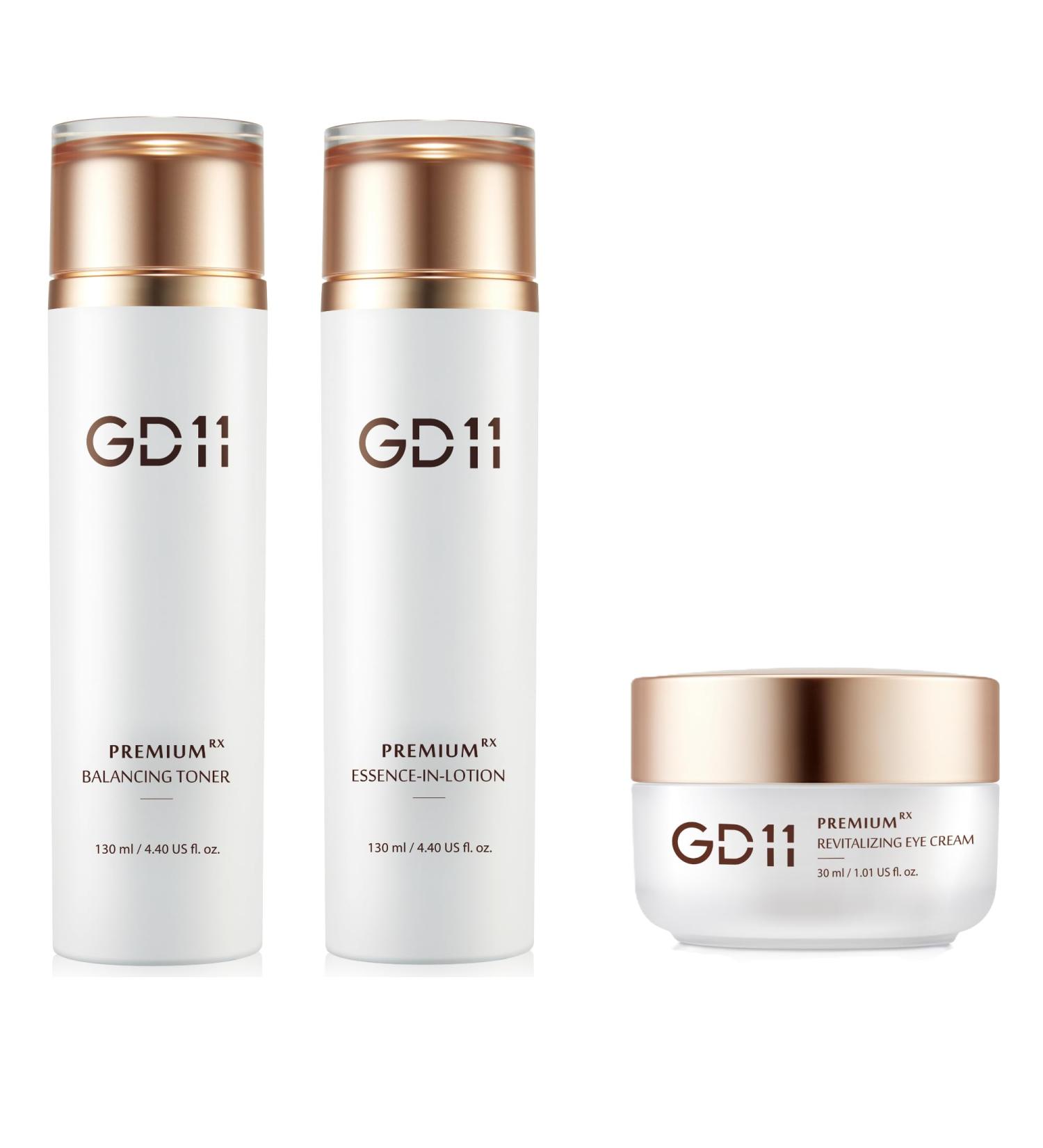 GD11 Complete Youth-Renewal Trio: Balancing Toner Essence in Lotion & Revitalizing Eye Cream - Buy Online on GoSupps.com