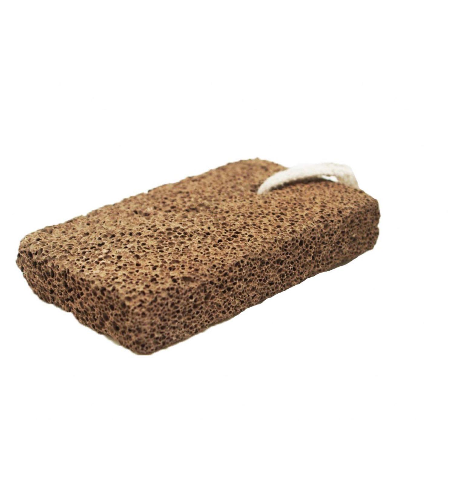 Natural Volcanic Lava Pumice Stone - Square 1 Piece for Exfoliation & Foot Care | International Shipping Available - Buy Online on GoSupps.com