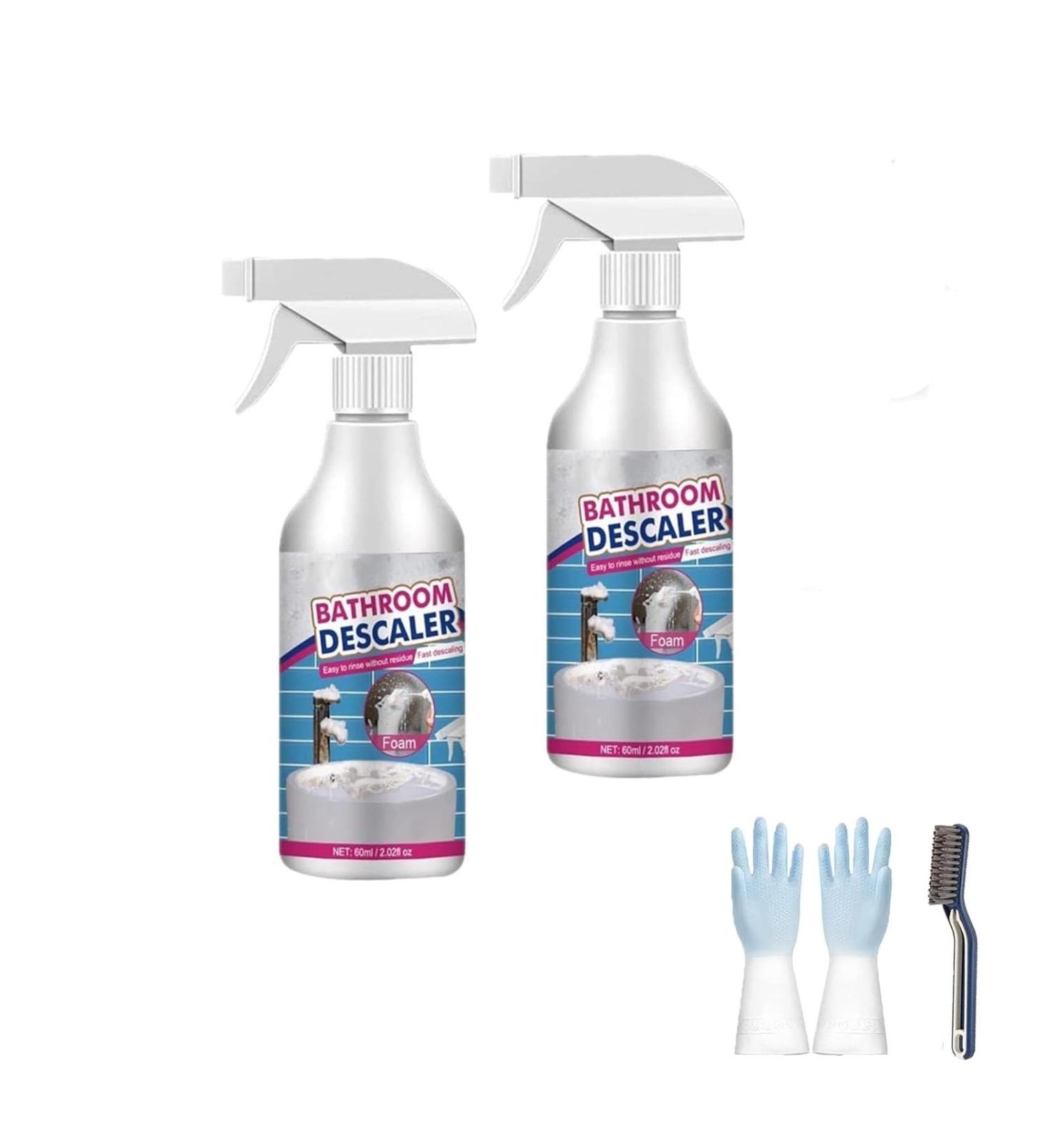 Bathroom Descaler Cleaner All-Purpose Bathroom Descaler Foam Spray Powerful Descaling Cleaning Agent for Bathroom Toilet Bath Shower Glass Sink Tub - Buy Online on GoSupps.com