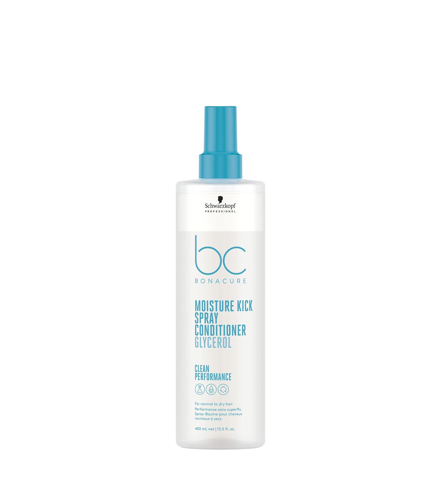 Schwarzkopf BC Moisture Kick Spray Conditioner 400ml - Hydrating Leave-In Treatment for All Hair Types - International Shipping Available - Buy Online on GoSupps.com