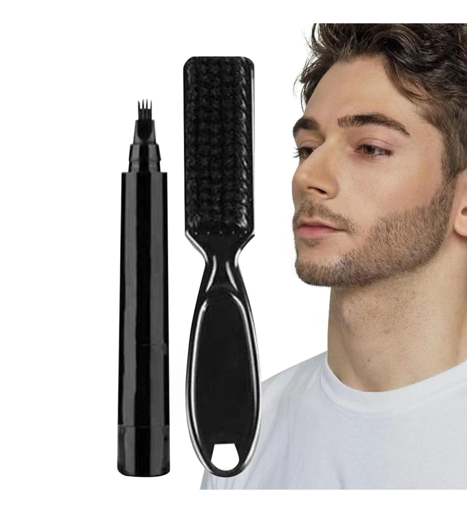 Bart-Stift Weld-Resistant Beard Color for Men | Dark Brown | Fuller Defined Look with Brush - International Shipping Available - Buy Online on GoSupps.com