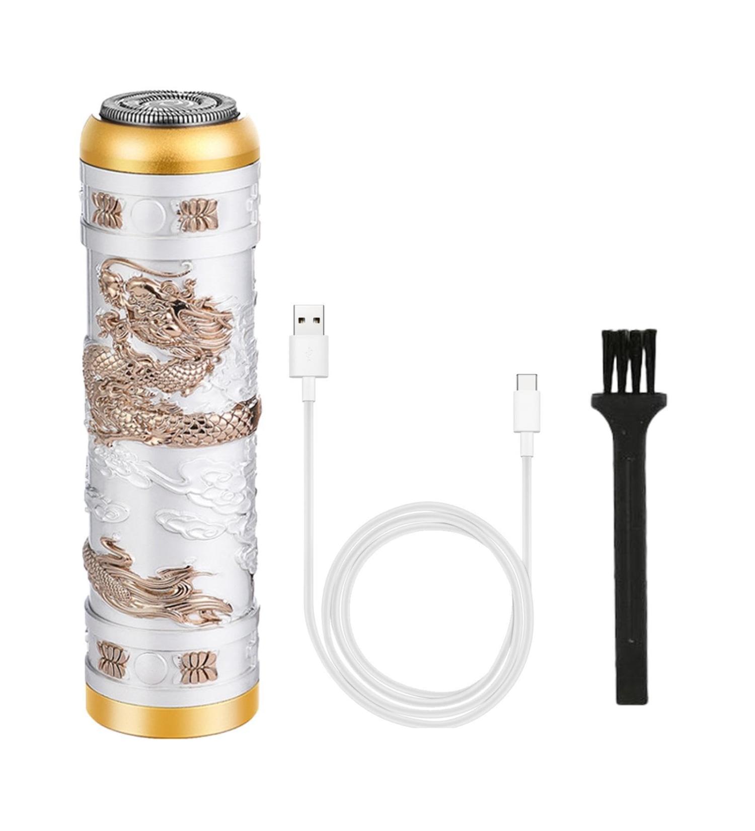 Professional Gold Dragon Electric Shaver & T Blade Trimmer - Premium Grooming Tool for Men with Charging Cable - Perfect Gift for Father's Day - Buy Online on GoSupps.com