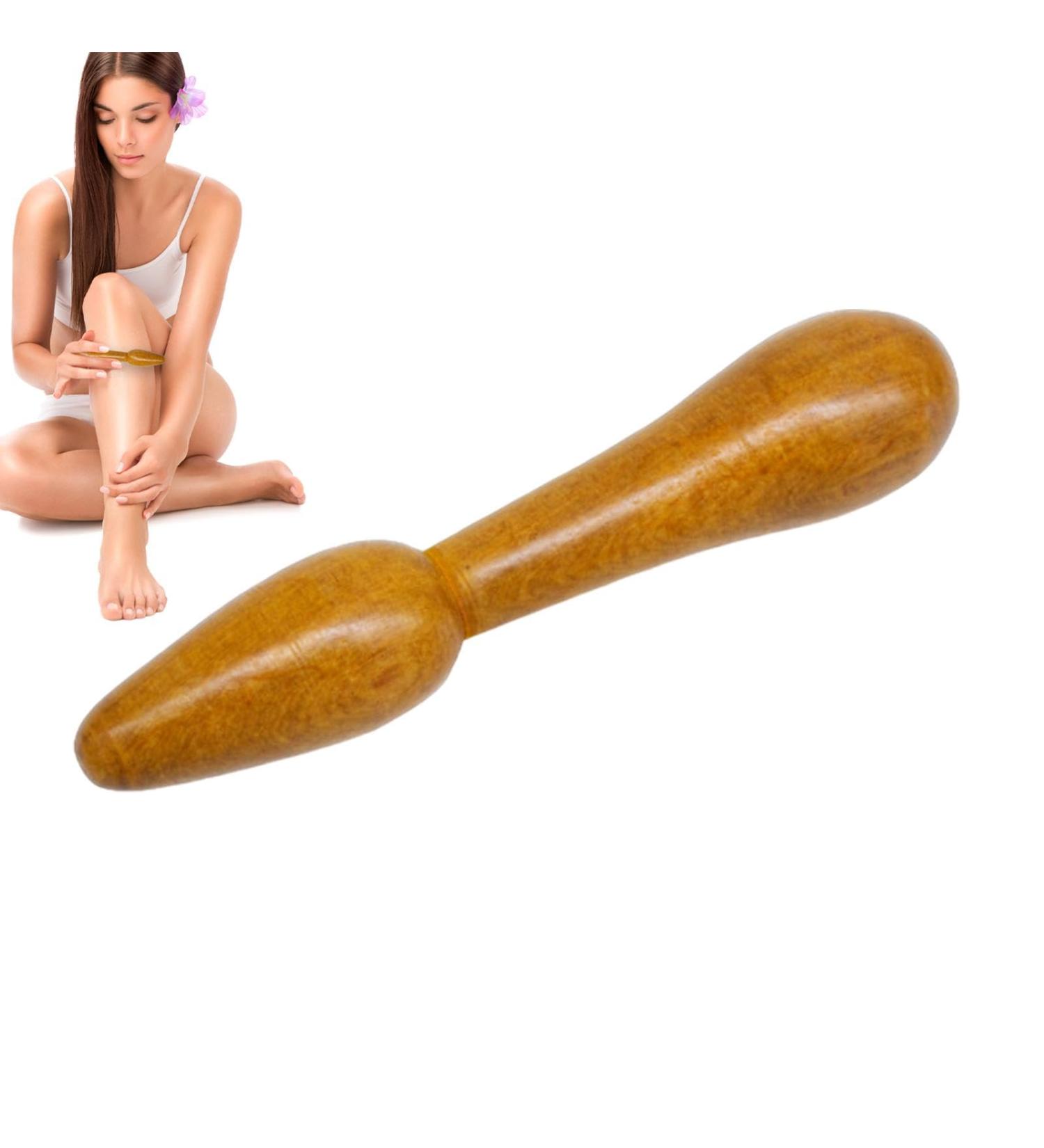 Ruwshuuk Wooden Massage Device | Body Shape Tools Portable Roller & Scratch Massager for Relaxing Facials - Buy Online on GoSupps.com