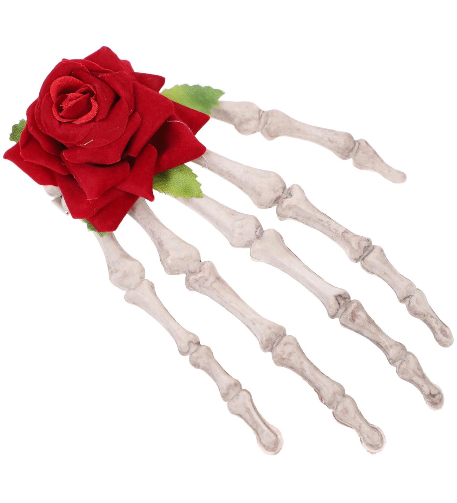 Beaupretty Skeleton Hands Hair Clip Rose Hair Clip Halloween Hair Clips for Halloween Party Masquerade - Buy Online on GoSupps.com