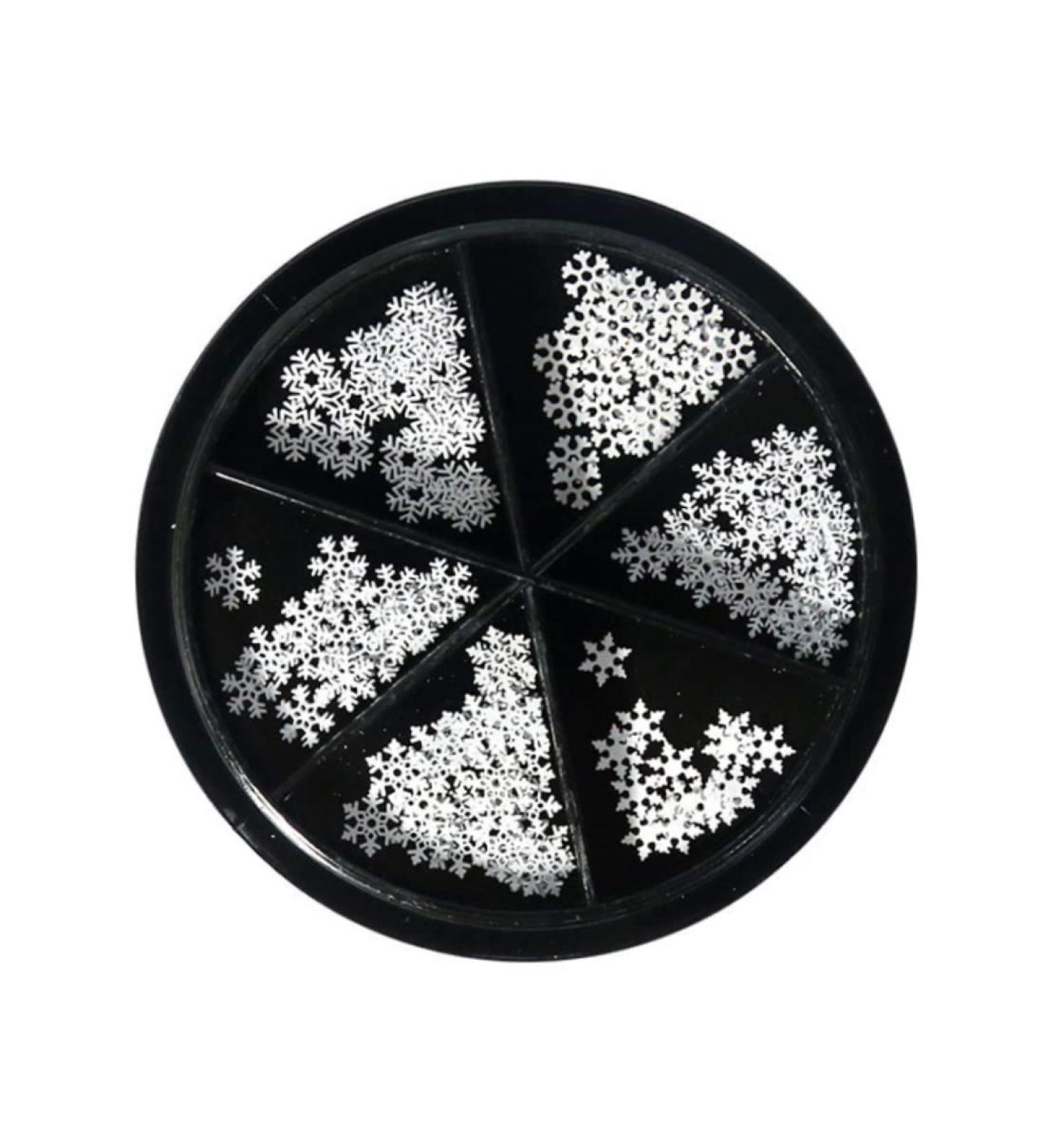 templateSnowflakes Nail Sequins Metal Slices Nail Stickers Decals Nail Art DIY Design - Buy Online on GoSupps.com