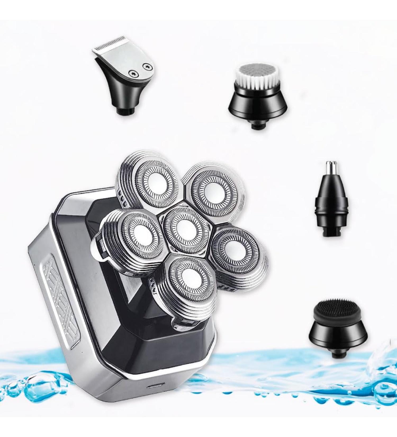 Buy Electric Razor for Men - Rechargeable IPX7 Water Resistant Shaver & Grooming Kit - 90 Min Battery Life - Buy Online on GoSupps.com