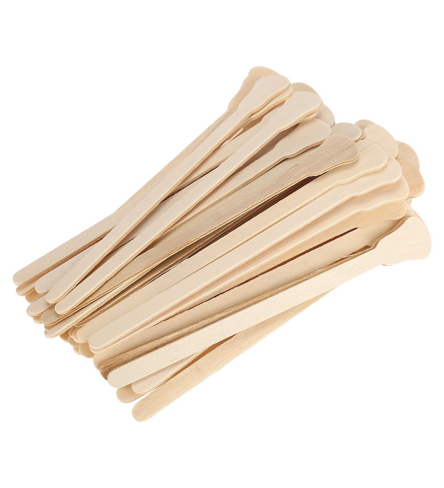 Wax Spatula - 50pcs Wooden Applicator Sticks for Hair Removal & Facial Masks | Tongue Depressor - Buy Online on GoSupps.com