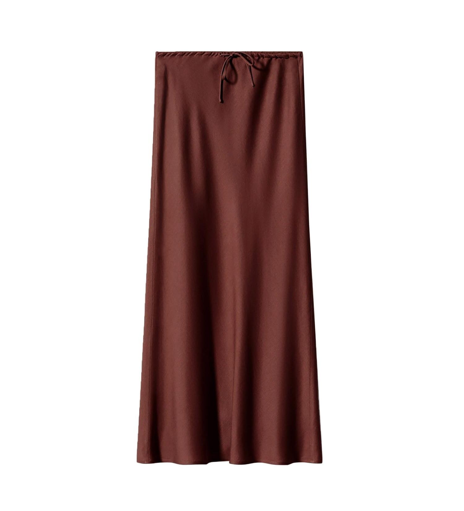 Elegant Women's Chiffon Maxi Skirt - Boho A-Line with Floral Design & High Elastic Waist | Winter Ladies Skirts - Buy Online on GoSupps.com
