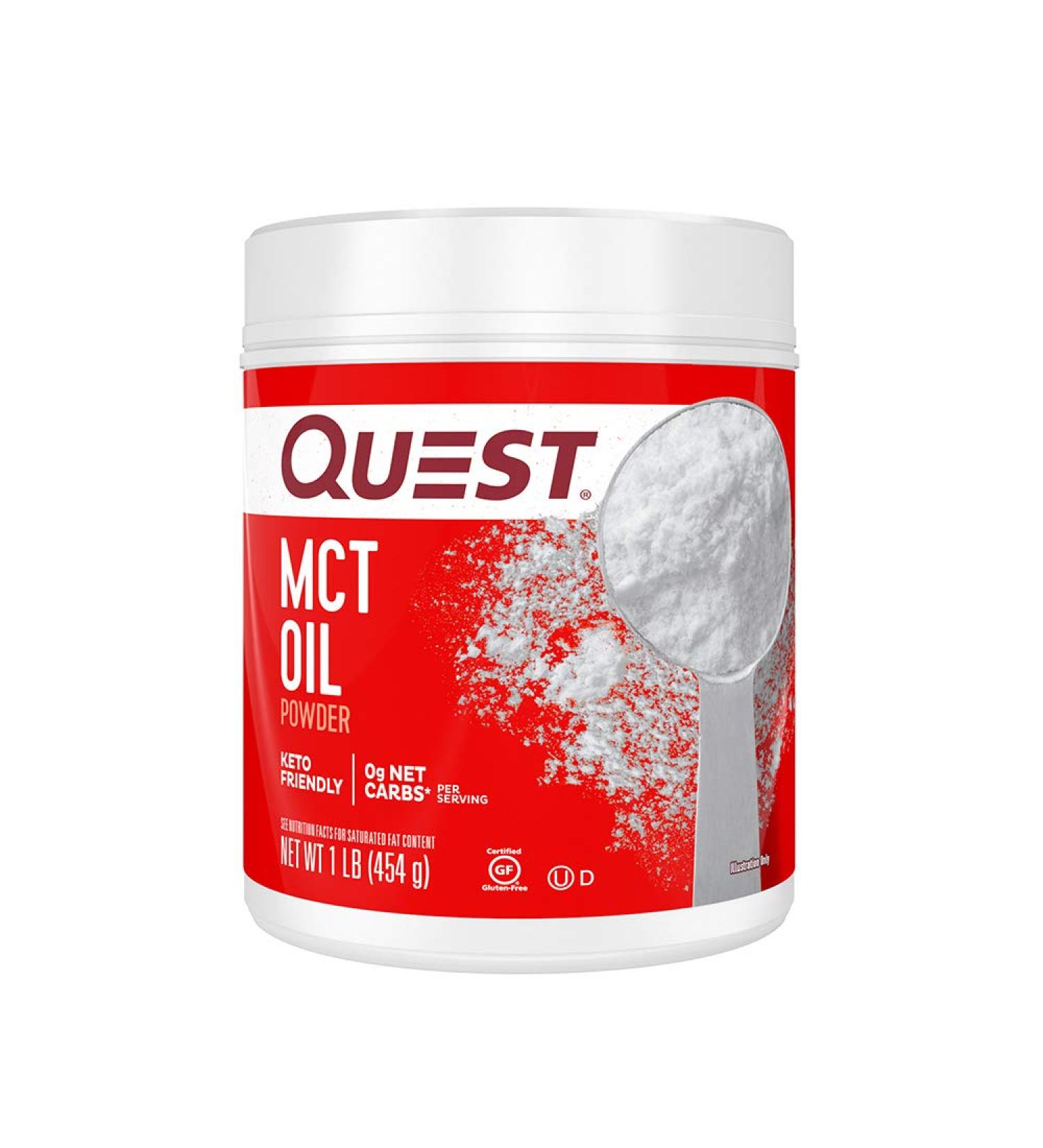 Quest Nutrition MCT Powder Oil - 0g Net Carbs, 0g Sugar, No Additives - 16 Ounce (1 Pack) - Buy Online on GoSupps.com
