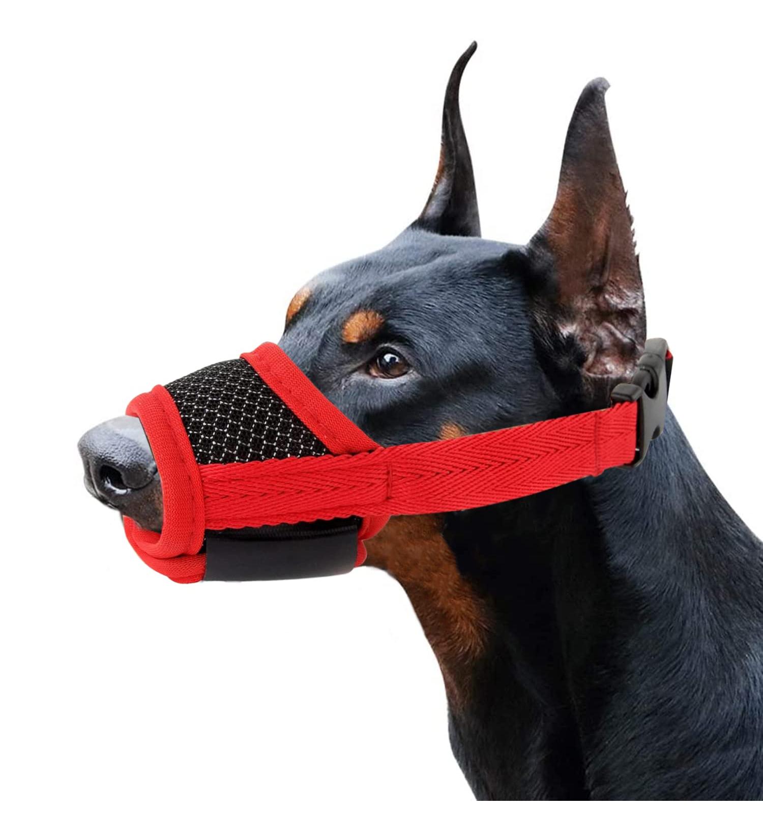 Adjustable Breathable Dog Muzzle for Safety | Prevent Biting & Barking | Small to Large Dogs | 4 Sizes Available (M) - Buy Online on GoSupps.com