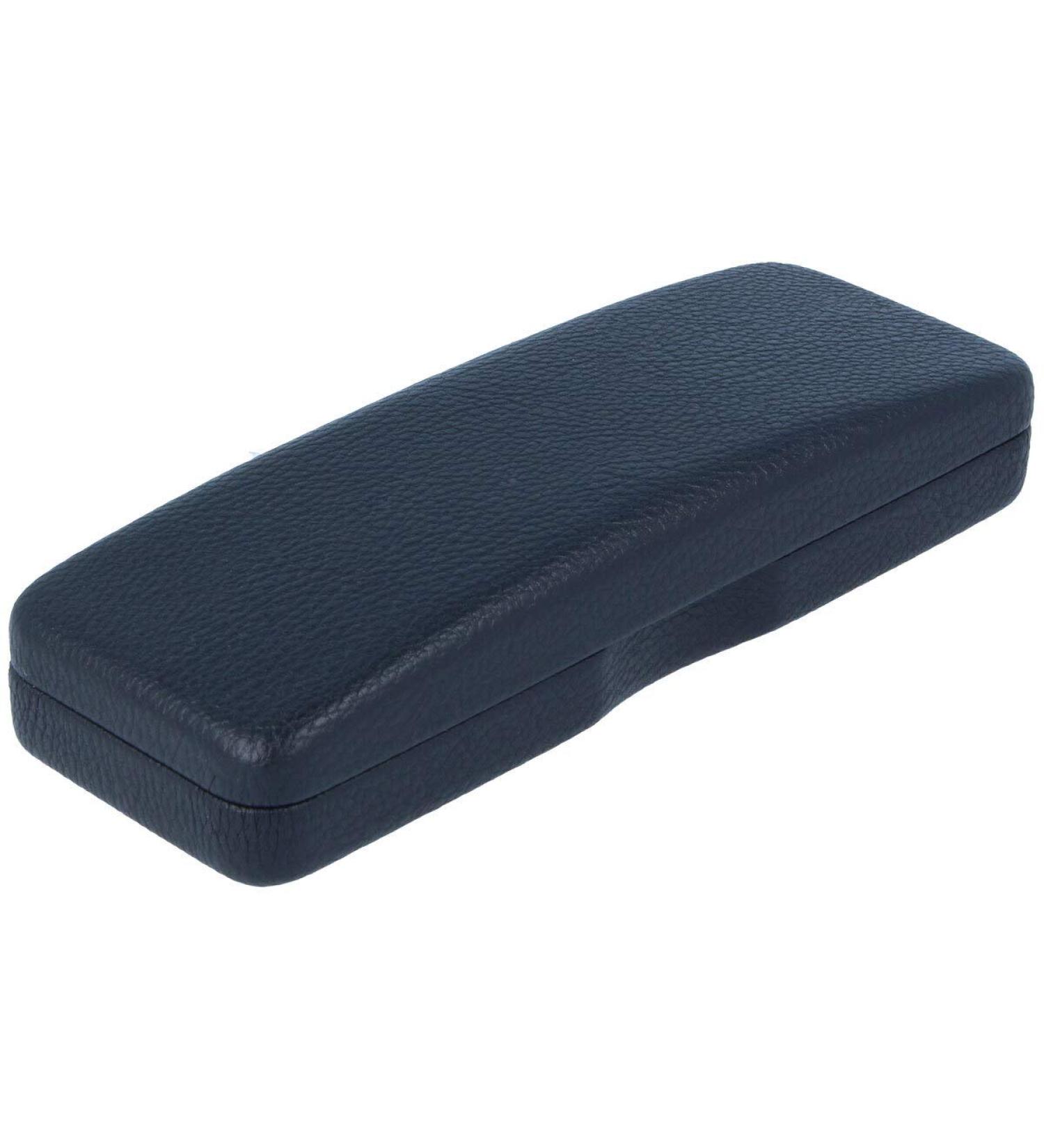 elegant hard case with imitation leather cover "Murano" in black