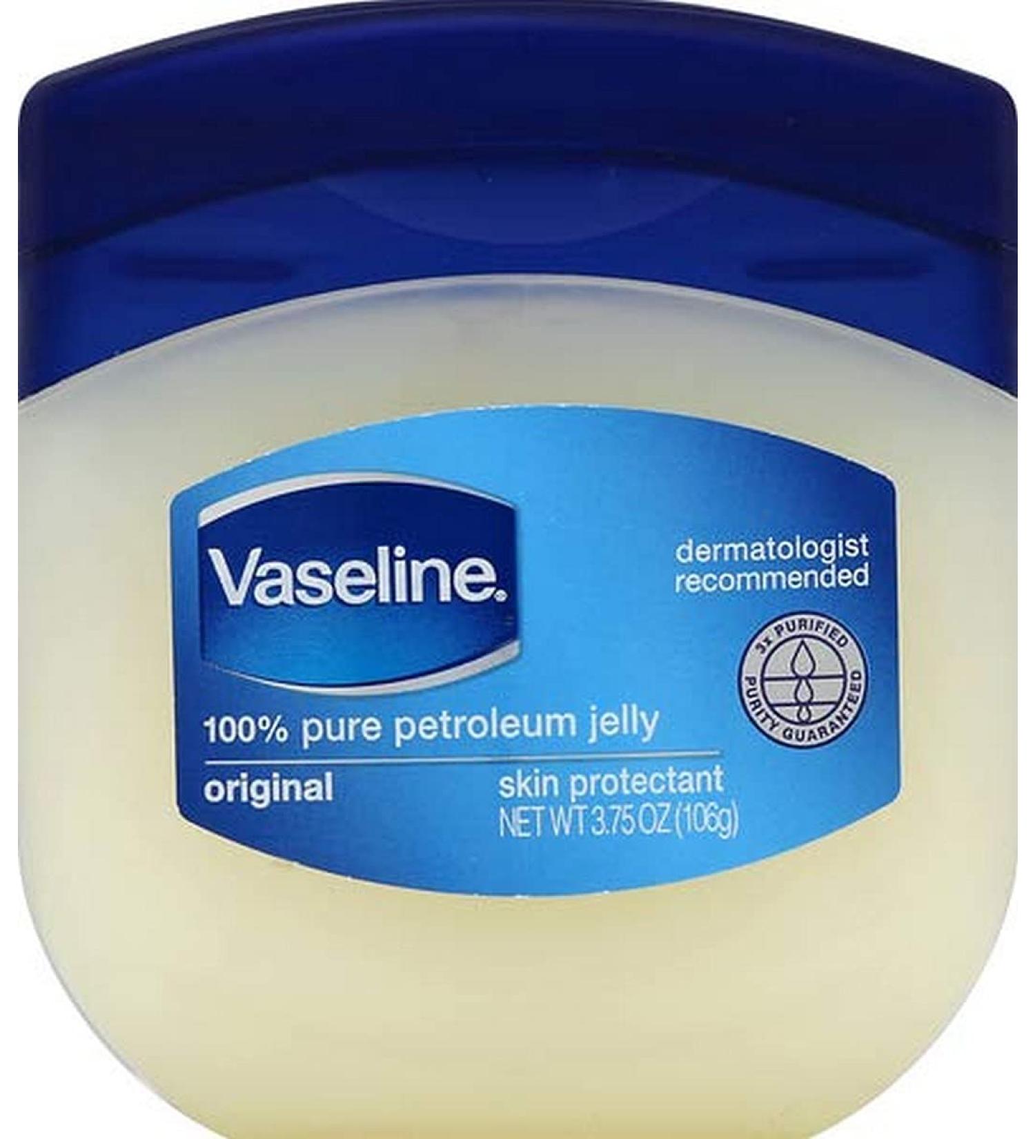 Vaseline Petroleum Jelly 3.75 oz for Dry Cracked Skin & Eczema Relief - Original Formula - Buy Online on GoSupps.com