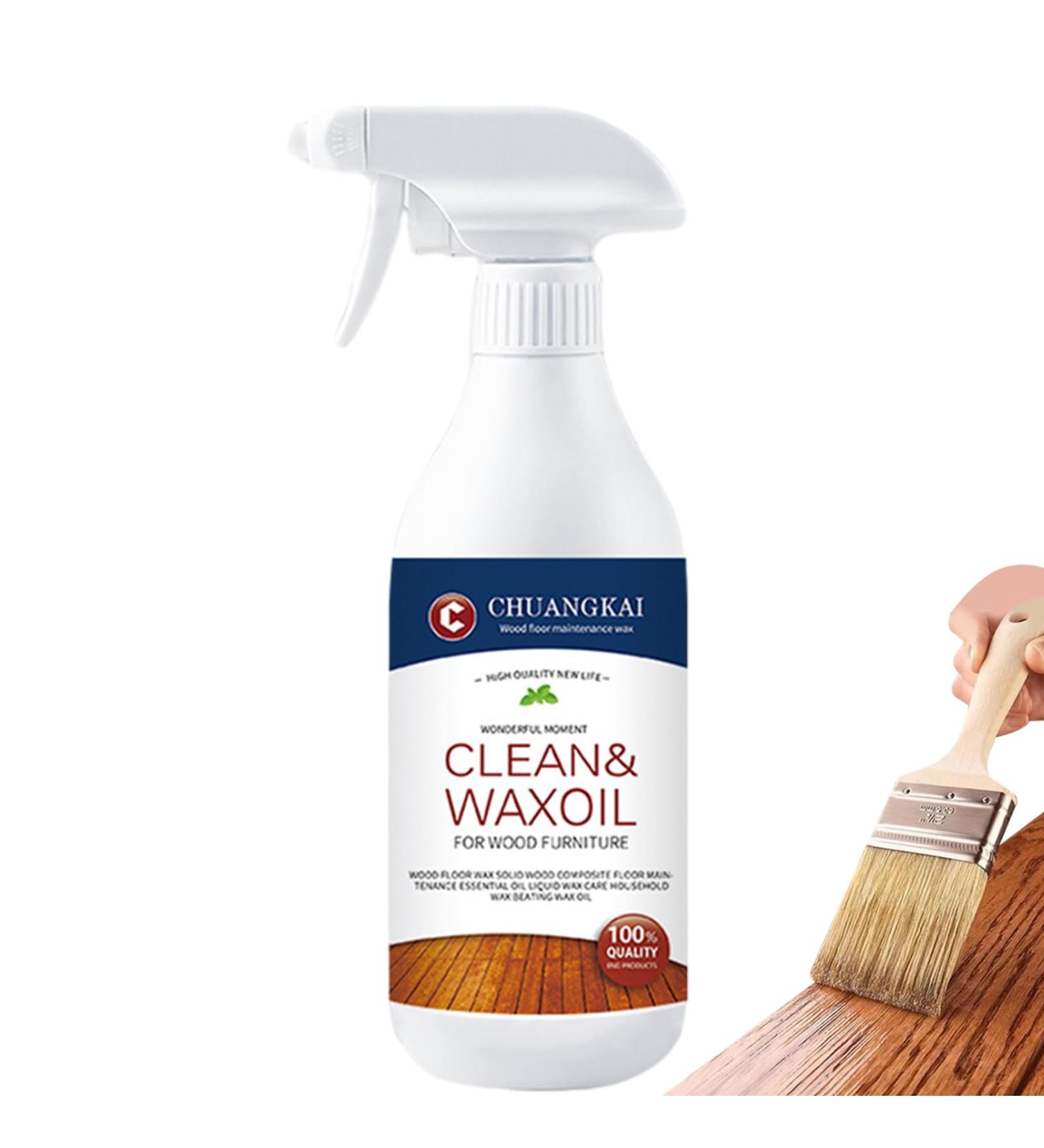 Wood Polish Spray | 16.9oz Liquid Beeswax Wood Finish | Floor Liquid Cleaner Liquid Furniture Wax Cleaning And Maintenance Agent For Brightening Home Thaely - Buy Online on GoSupps.com