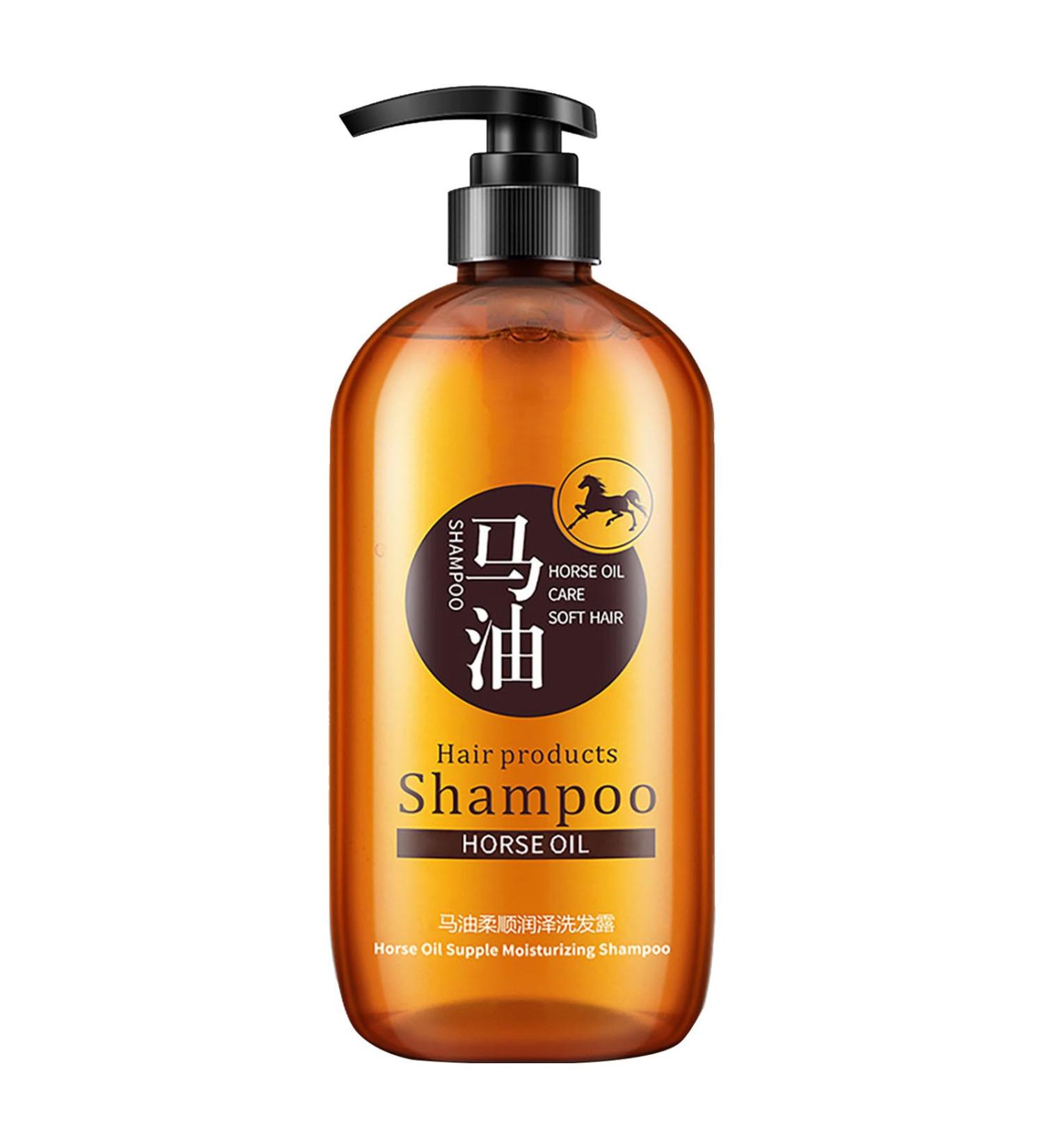 Caring horse oil shampoo 300 ml thick smooth scented damageprotecting moisturizing antifrizz shampoo for thinning hair and Anulely - Buy Online on GoSupps.com