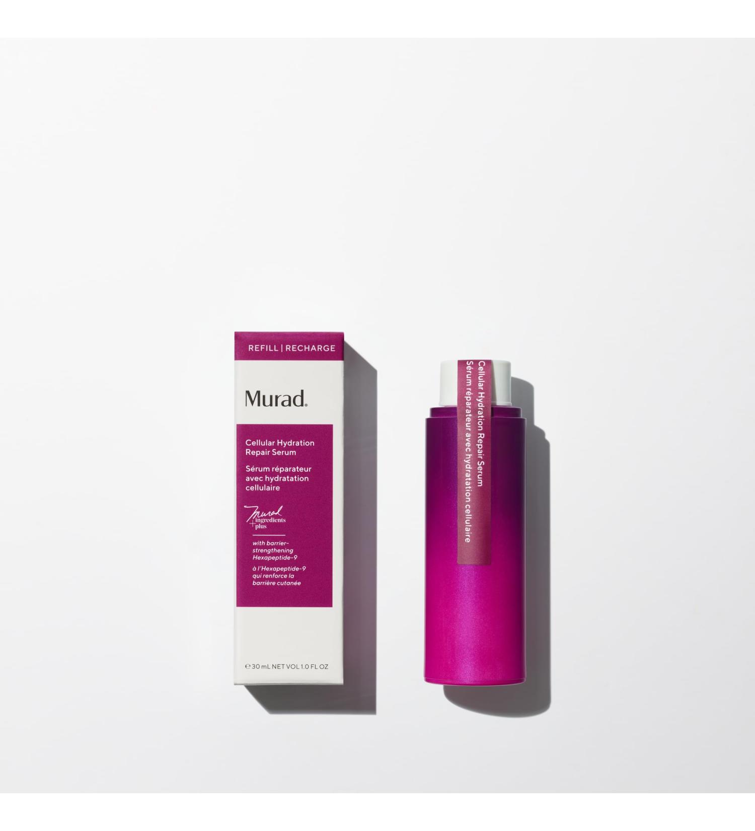 Murad Cellular Hydration Barrier Repair Serum - Hydrating Face Serum Repairs Lipid-Depleted Skin Barrier- Hexapeptide-9 Bilberry and Hyaluronic Acid Delivers Stronger Healthier Skin 1 Ounce (Pack of 1) - Buy Online on GoSupps.com