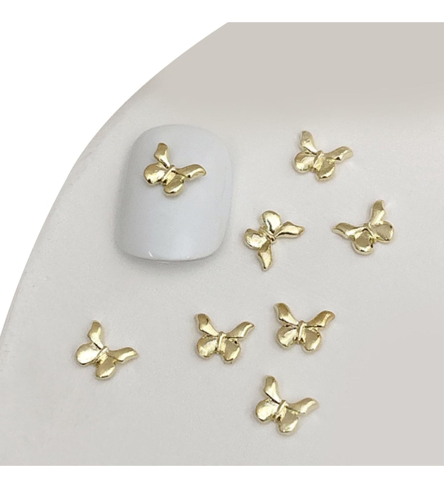 20pcs 3D Metal Nail Bowknot Nail Decorations DIY Nails Art Accessories For Eye Catching Looks Nail Ornaments 05gold - Buy Online on GoSupps.com