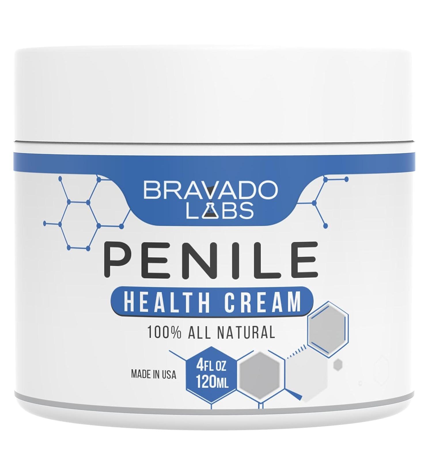 Bravado Labs Premium Penile Health Cream - Natural Moisturizing Lotion for Men - Relief for Chafing, Itching, and Dryness (4oz) - Buy Online on GoSupps.com