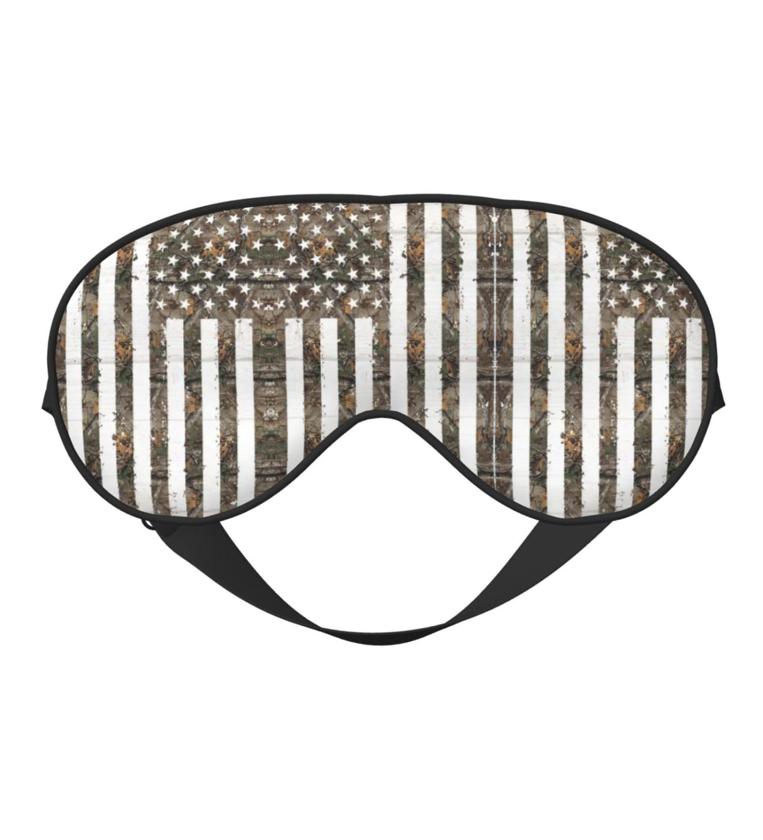 American Camouflage Soft Sleep Eye Mask | Breathable Eye Patch for Women | Ideal for Travel & Relaxation - Buy Online on GoSupps.com