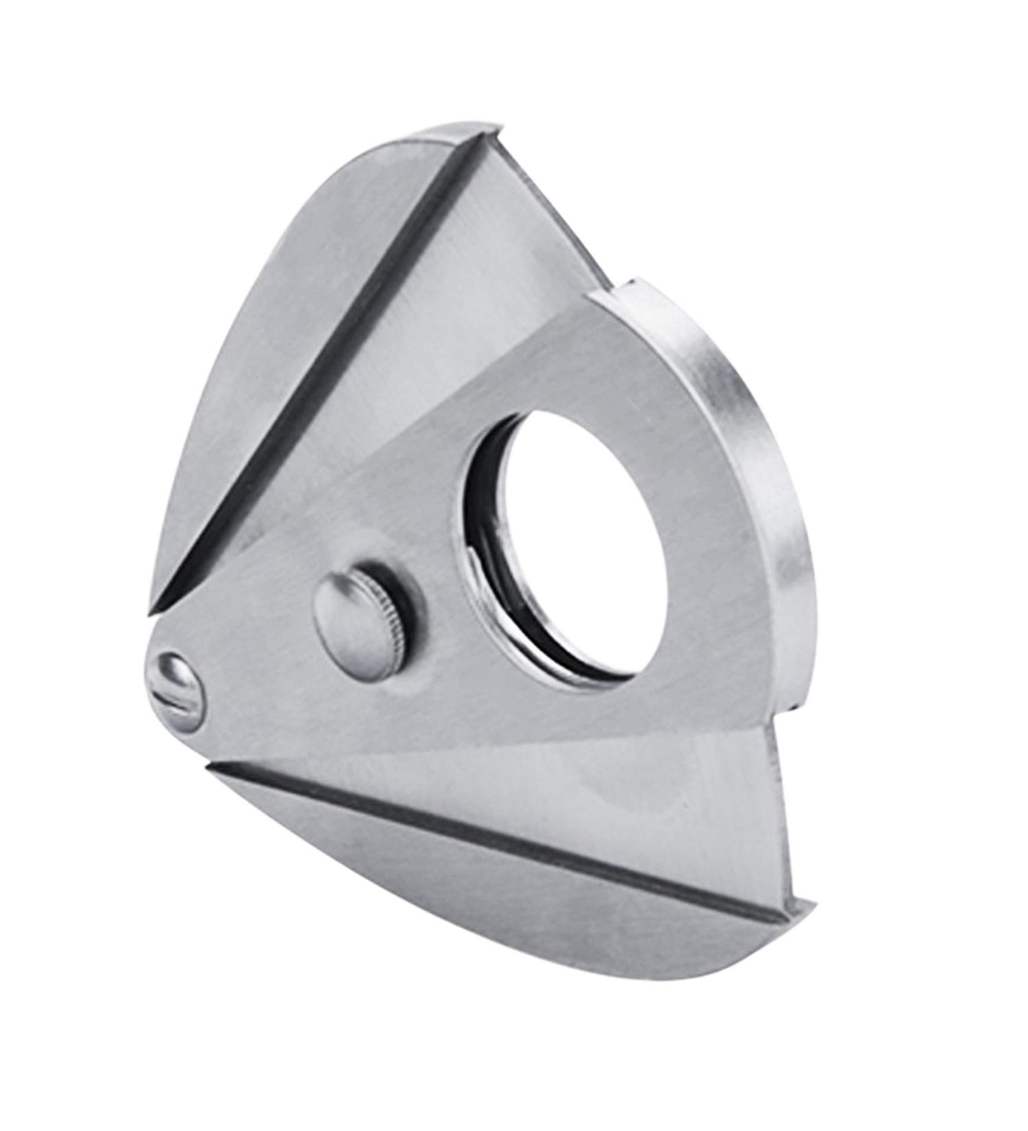 Stainless Steel Cigar Cutter Scissors Sharp Double Blade Guillotine with Automatic Spring Button for Most Size of Cigars - Buy Online on GoSupps.com