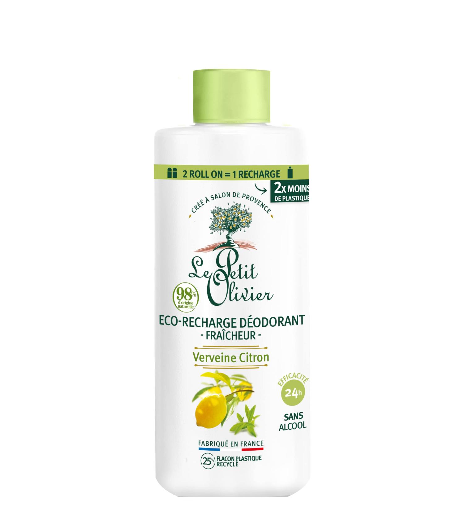  Le Petit Olivier LE PETIT OLIVIER - Eco-Refill - Fresh Deodorant - Lemon Verbena - Skin Friendly - 24 Hour Efficiency - Alcohol Free - 98% Natural Origin - Made in France - 100ml - Buy Online on GoSupps.com