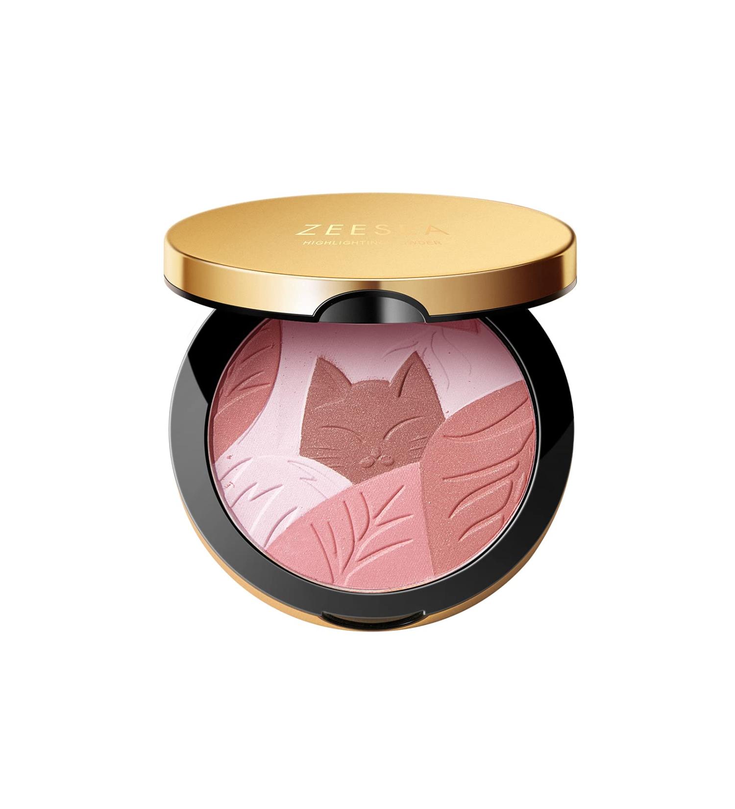 ZEESEA Kitty Blush & Highlighter Duo - Pink 02, 0.28 OZ | Shimmery or Matte Finish - Buy Online on GoSupps.com