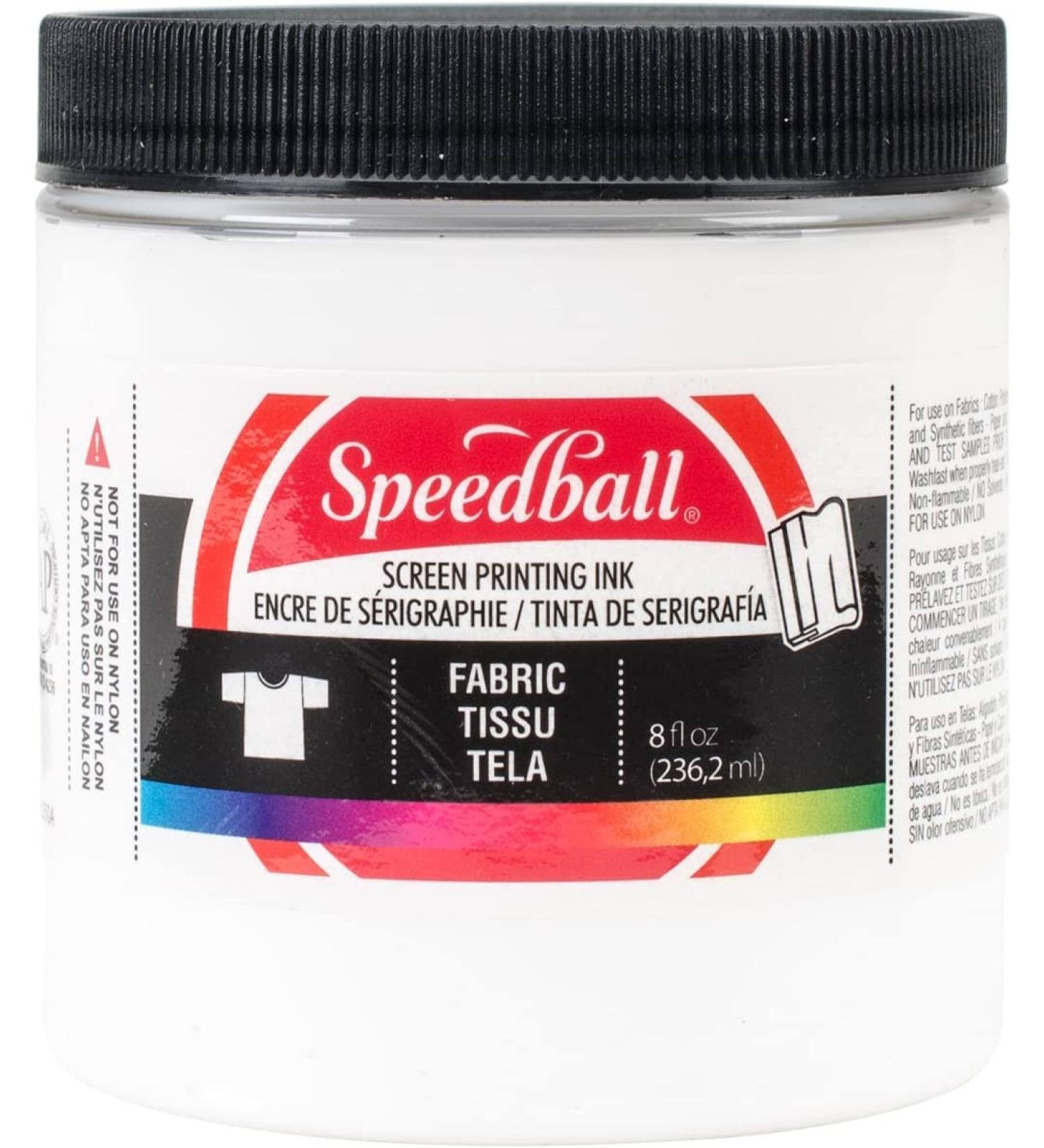 Speedball Fabric Screen Printing Ink 8oz - White - Buy Online on GoSupps.com