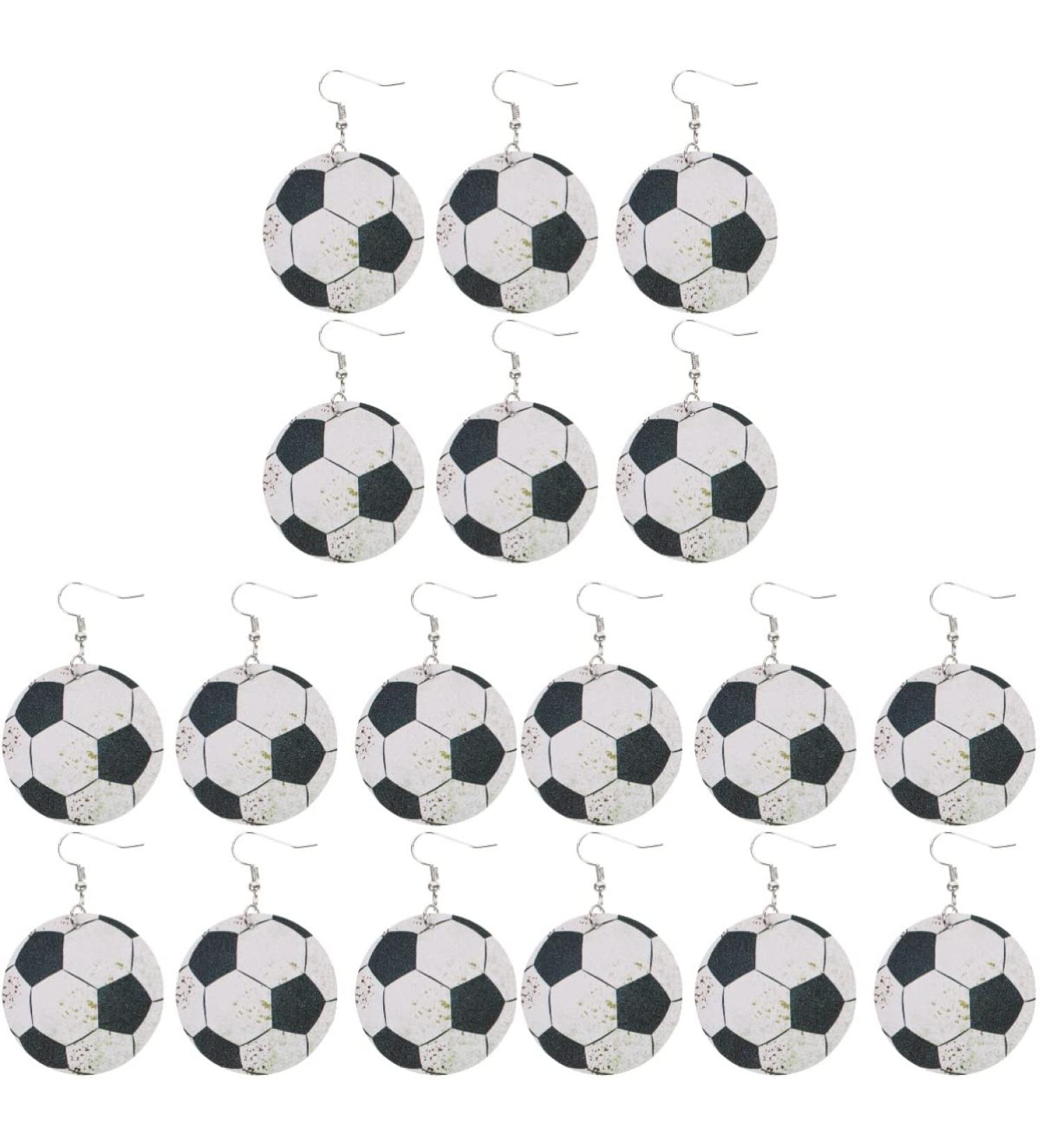 9 Pairs football earrings teen girls gifts basketball gift couples gift Leather Sports Earrings womens earrings fashion jewelry for women fashion earrings for women ear jewelries - Buy Online on GoSupps.com
