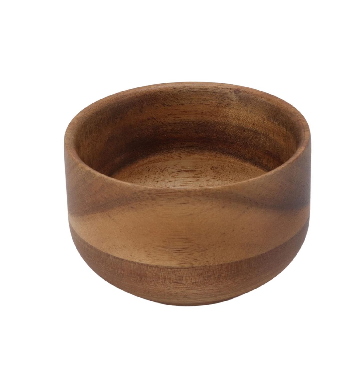 Qukaim Wooden Shaving Bowl for Men - Burr Free Compact Shaving Cream Cup for Home & Salon Use - Buy Online on GoSupps.com